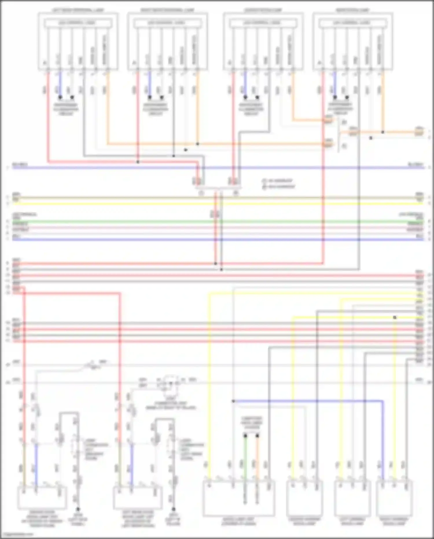 Wiring diagram door sig for Genesis GV80 I (2020-2023) (1 of 2)