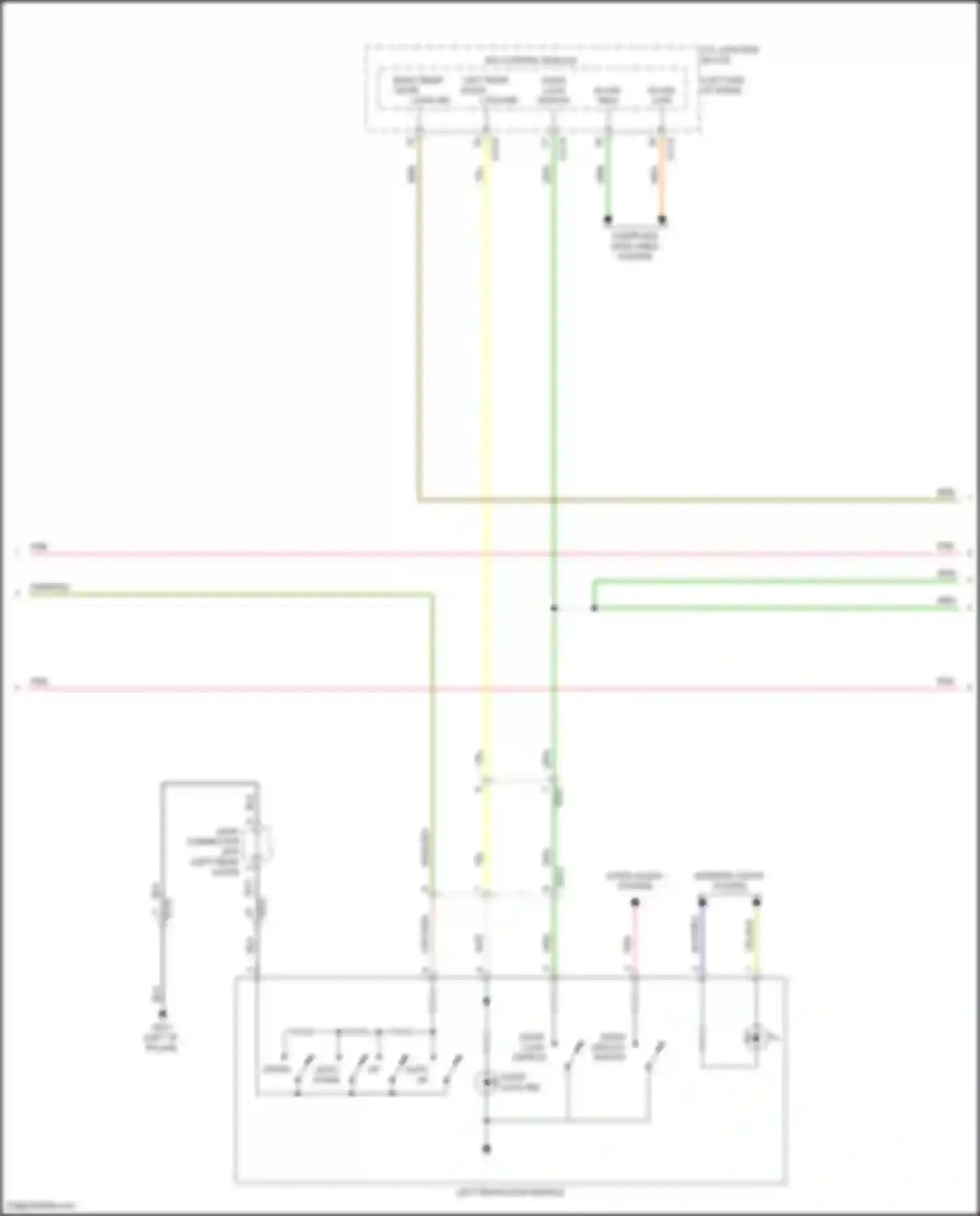 Wiring diagram door unlock switch for Genesis GV80 I (2020-2023) (15 of 16)
