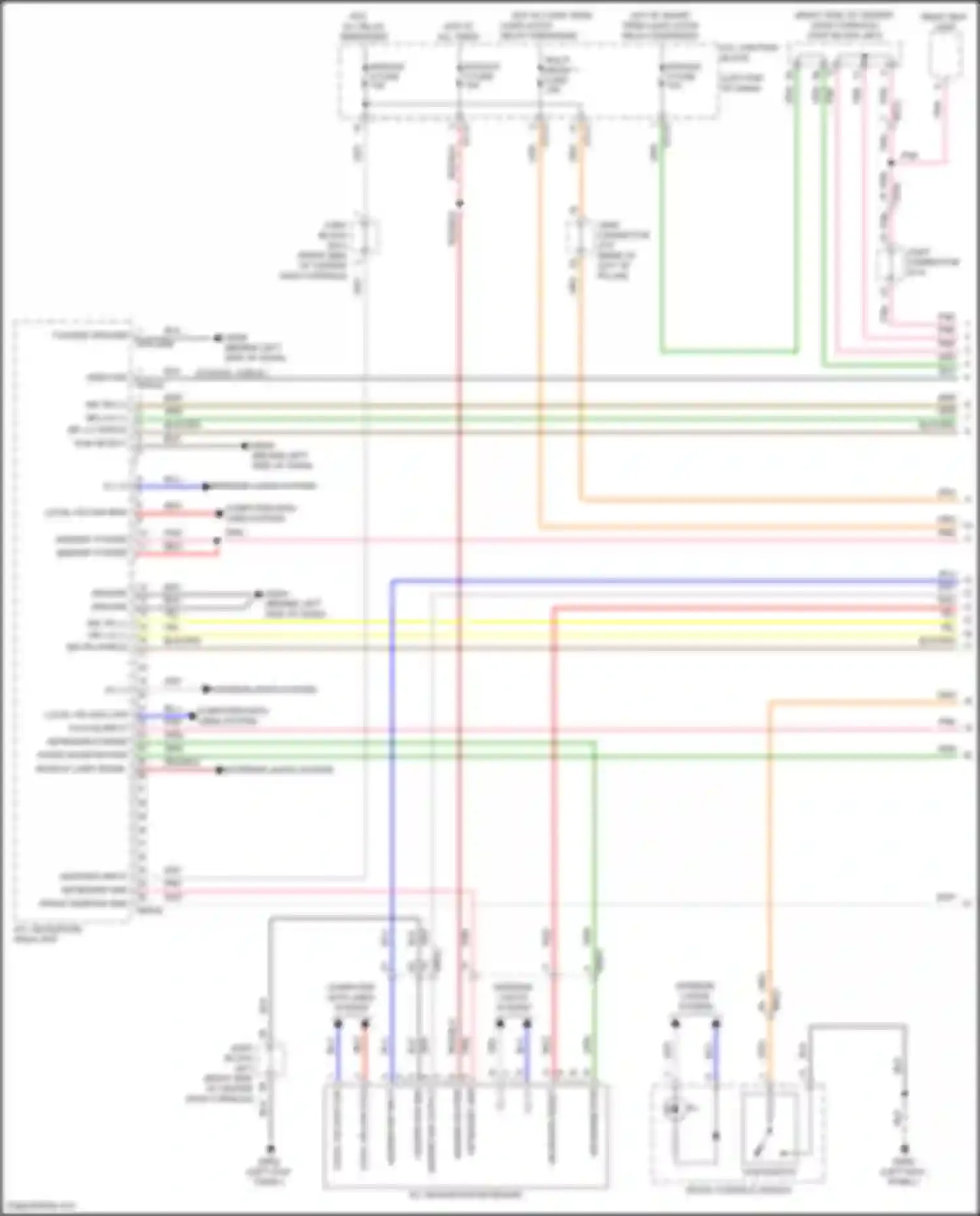 Wiring diagram hazard sw output for Genesis GV80 I (2020-2023) (1 of 6)