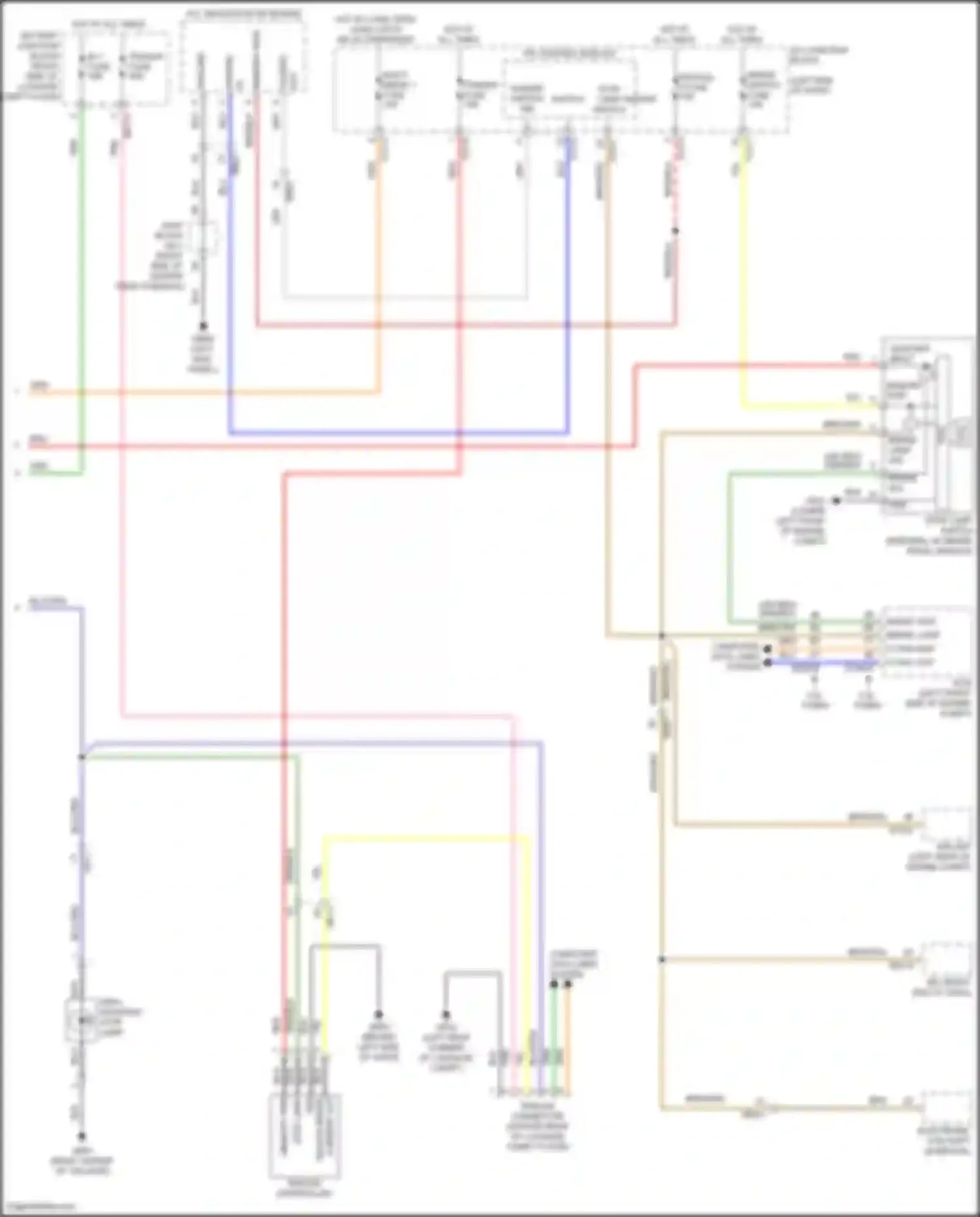 Wiring diagram hazard switch ind for Genesis GV80 I (2020-2023) (1 of 1)