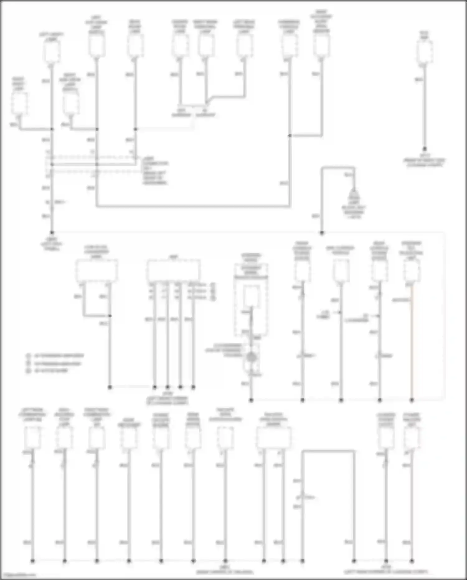 Wiring diagram high mounted stop lamp for Genesis GV80 I (2020-2023) (2 of 3)