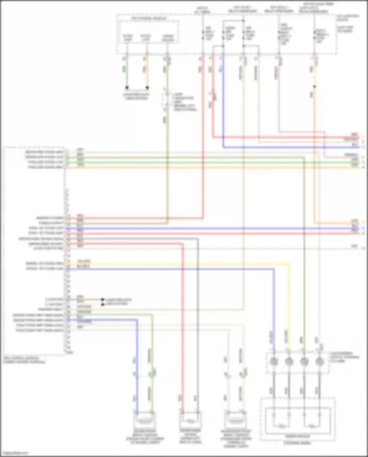 Wiring diagram hot w/ ig 1 relay energized for Genesis GV80 I (2020-2023) (1 of 1)