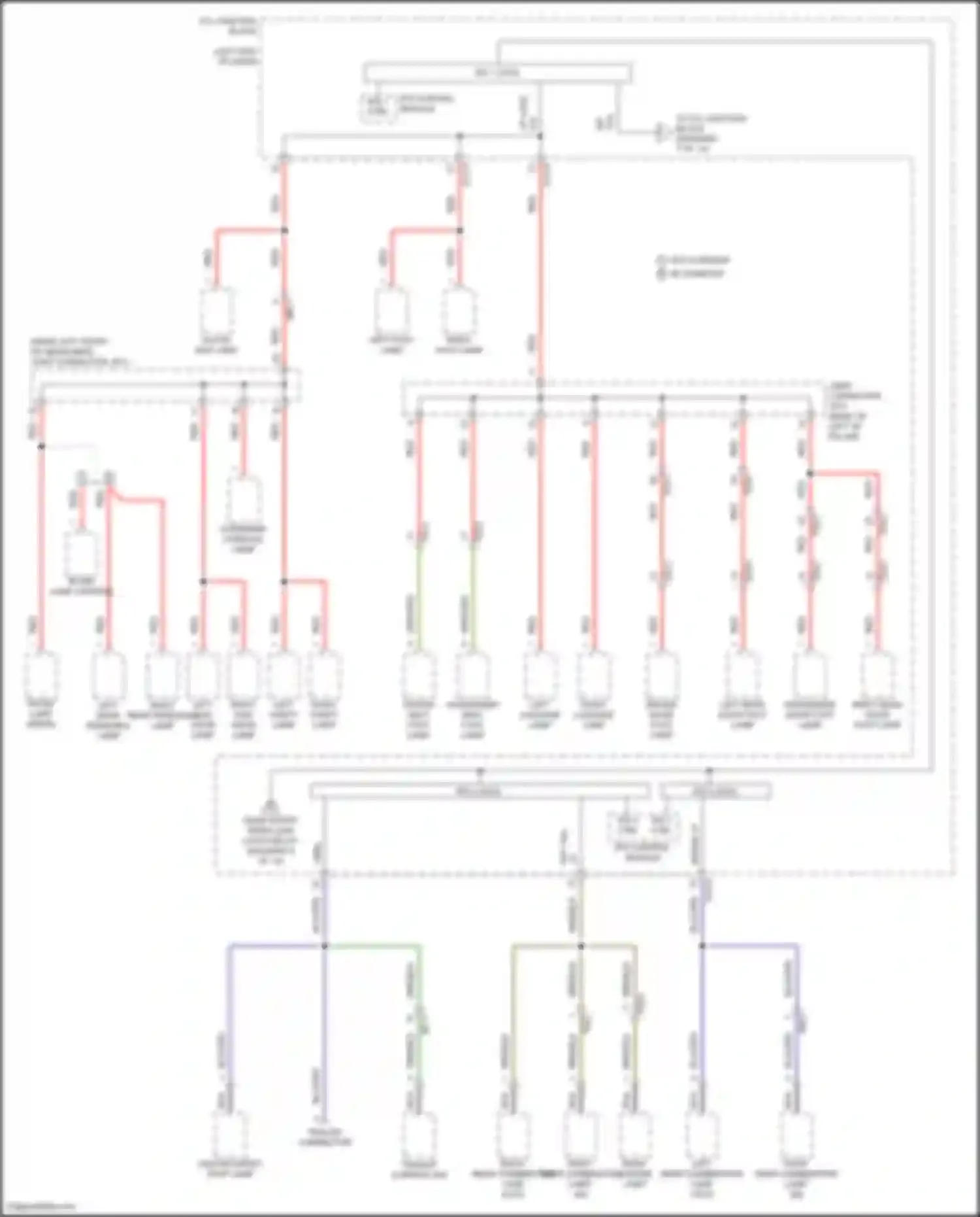 Wiring diagram left sun- visor lamp for Genesis GV80 I (2020-2023) (2 of 2)