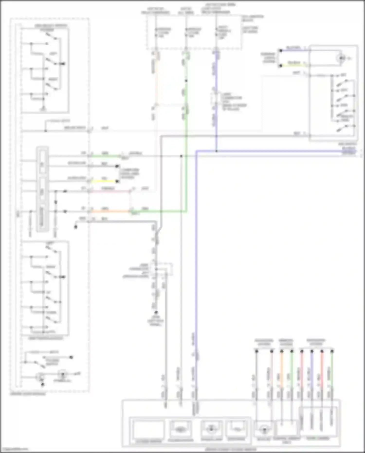 Wiring diagram osm position switch for Genesis GV80 I (2020-2023) (1 of 2)