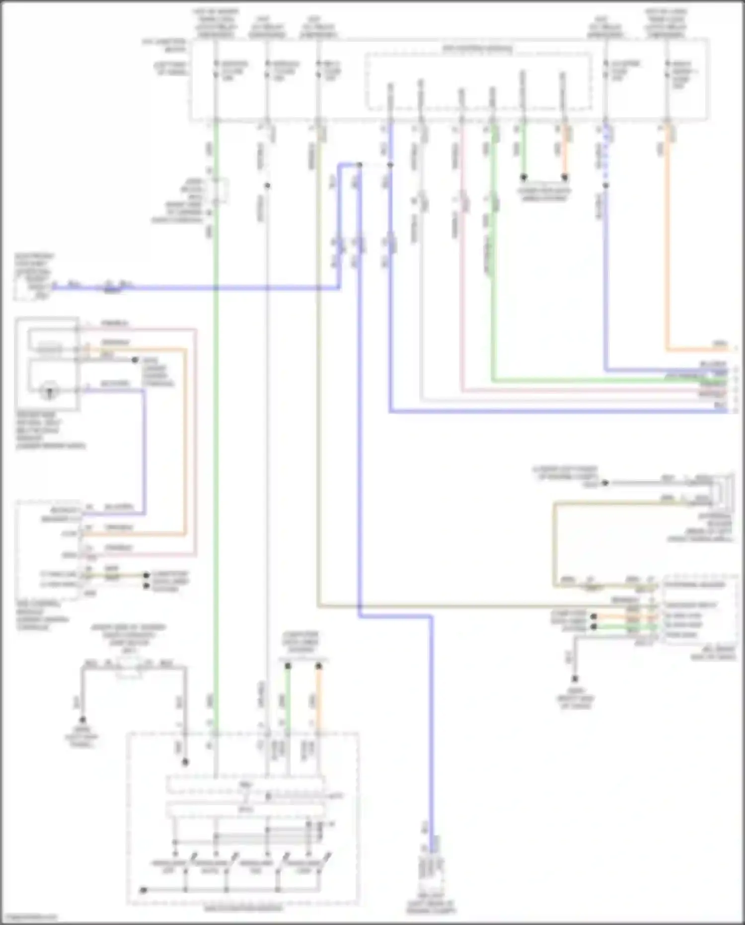Wiring diagram pass dr sw for Genesis GV80 I (2020-2023) (1 of 1)
