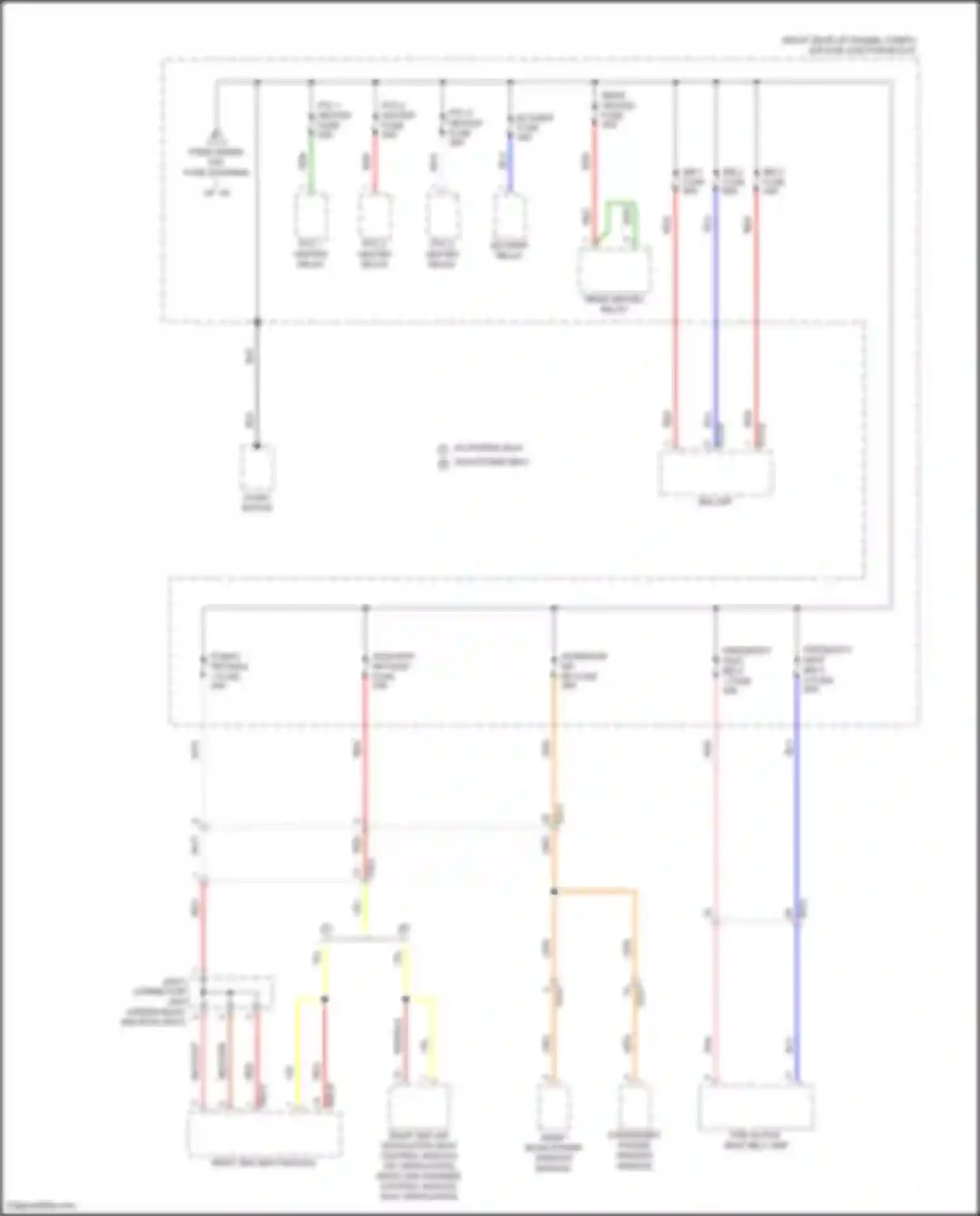 Wiring diagram ptc 3 heater relay for Genesis GV80 I (2020-2023) (3 of 3)