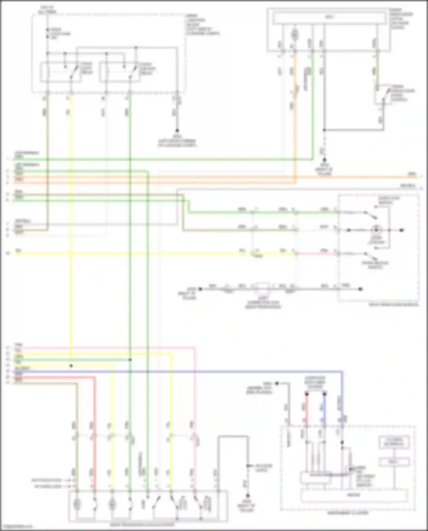 Wiring diagram rear junction block for Genesis GV80 I (2020-2023) (2 of 29)