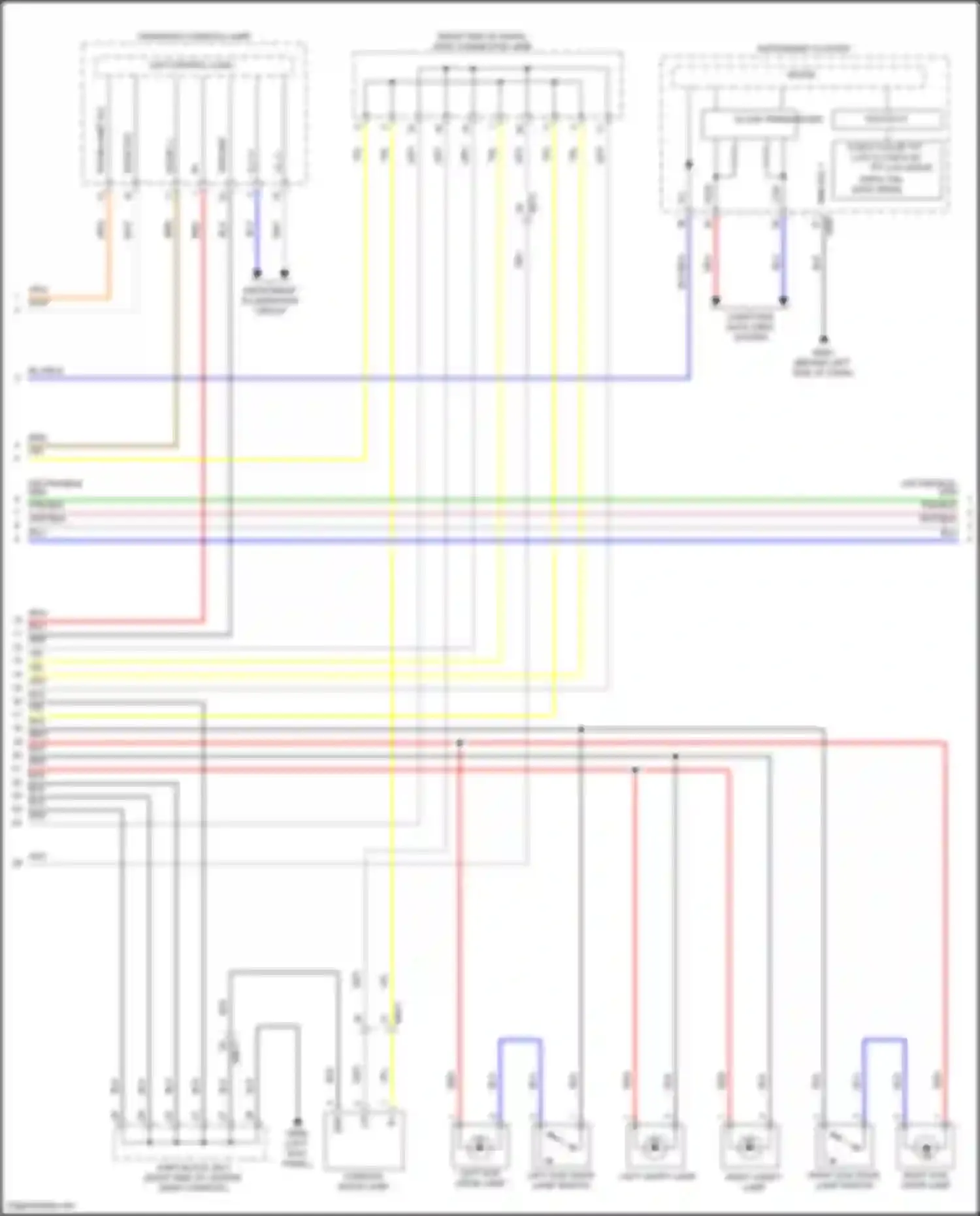 Wiring diagram right end of dash) for Genesis GV80 I (2020-2023) (25 of 31)