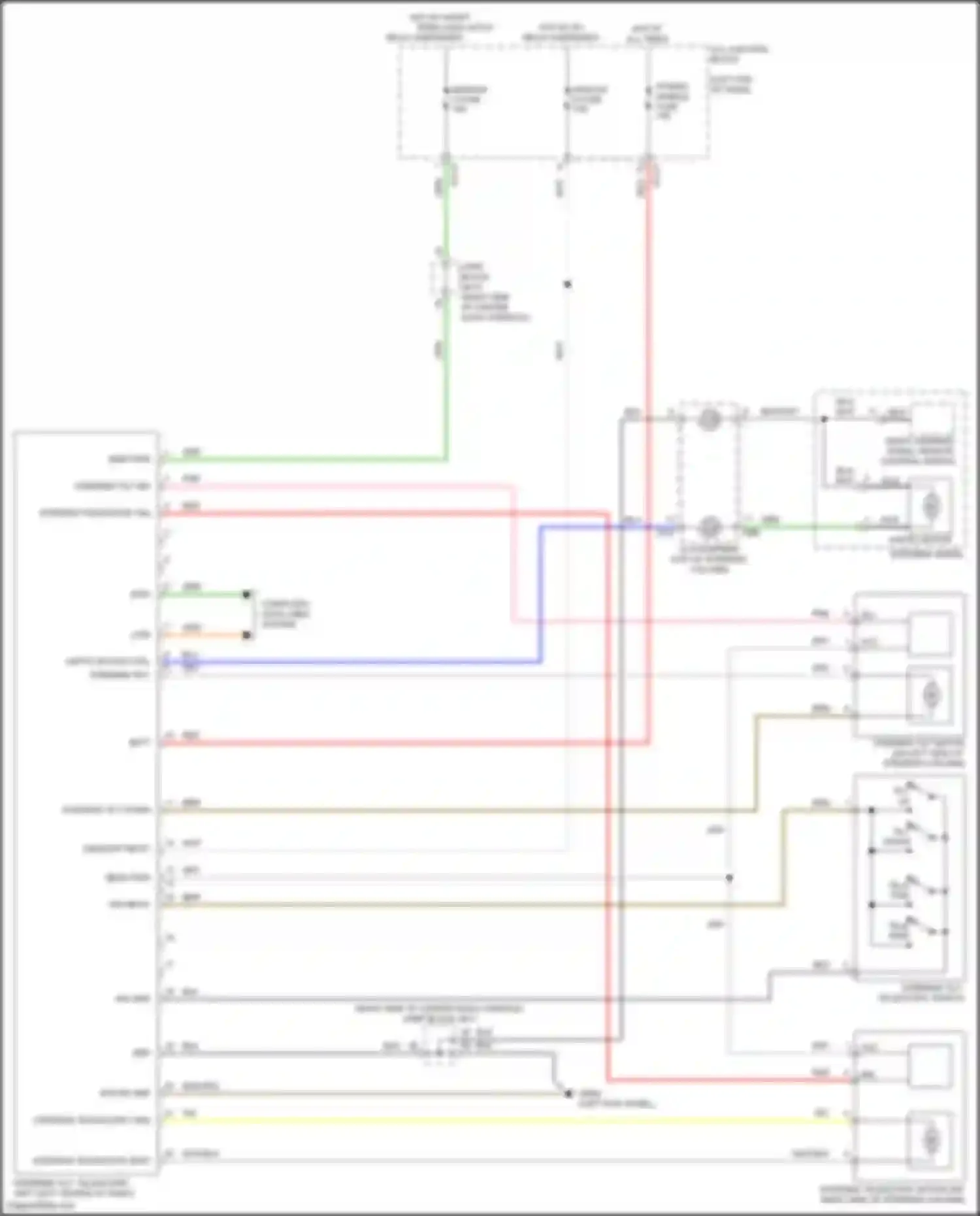 Wiring diagram sw input for Genesis GV80 I (2020-2023) (2 of 2)