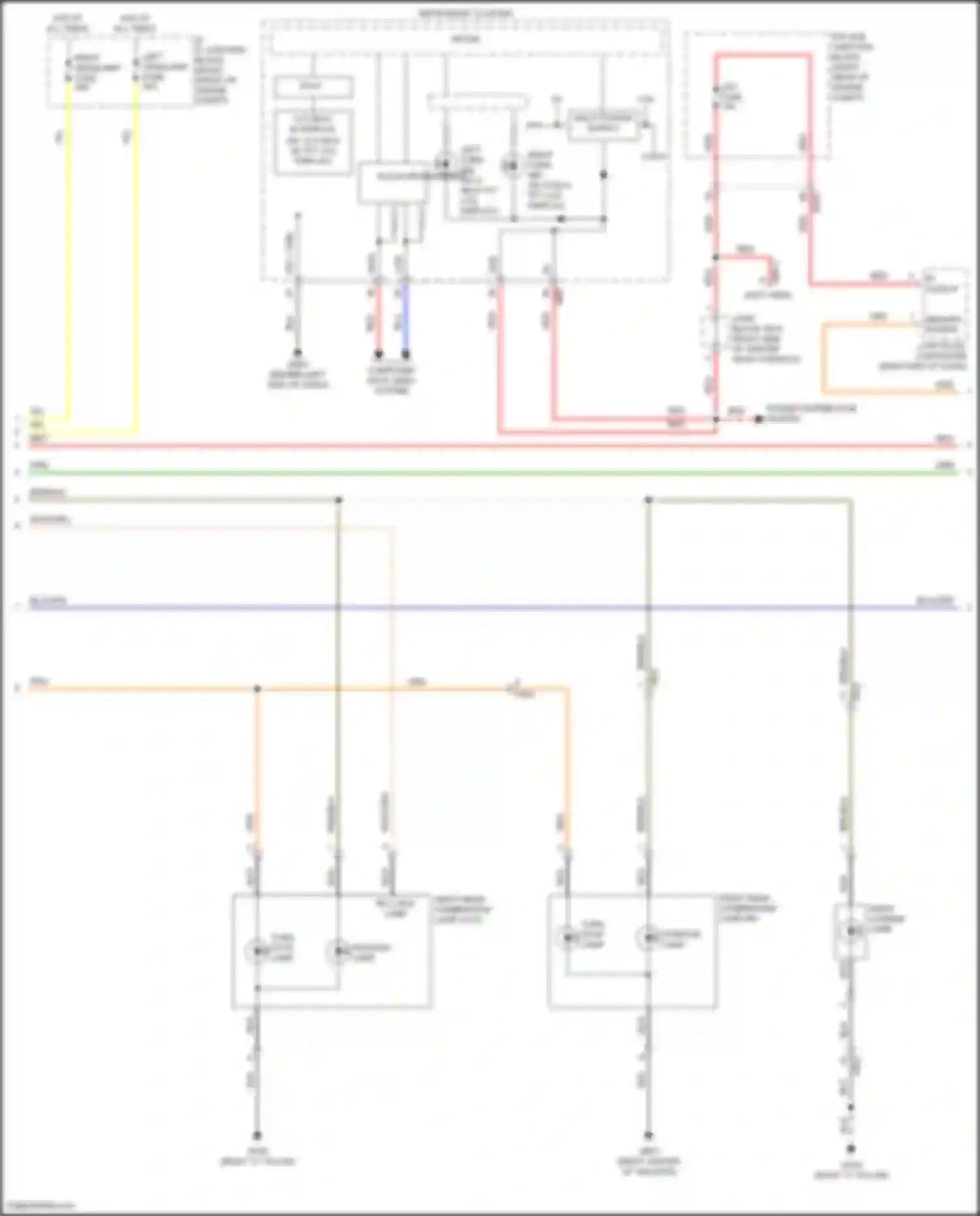 Wiring diagram telltale lamp for Genesis GV80 I (2020-2023) (2 of 2)
