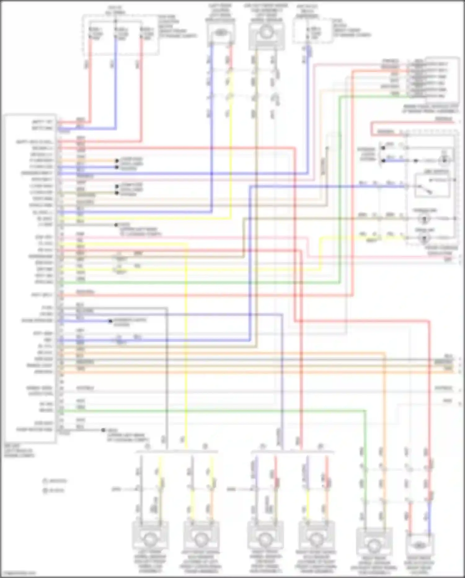 Wiring diagram terrain ind for Genesis GV80 I (2020-2023) (1 of 1)