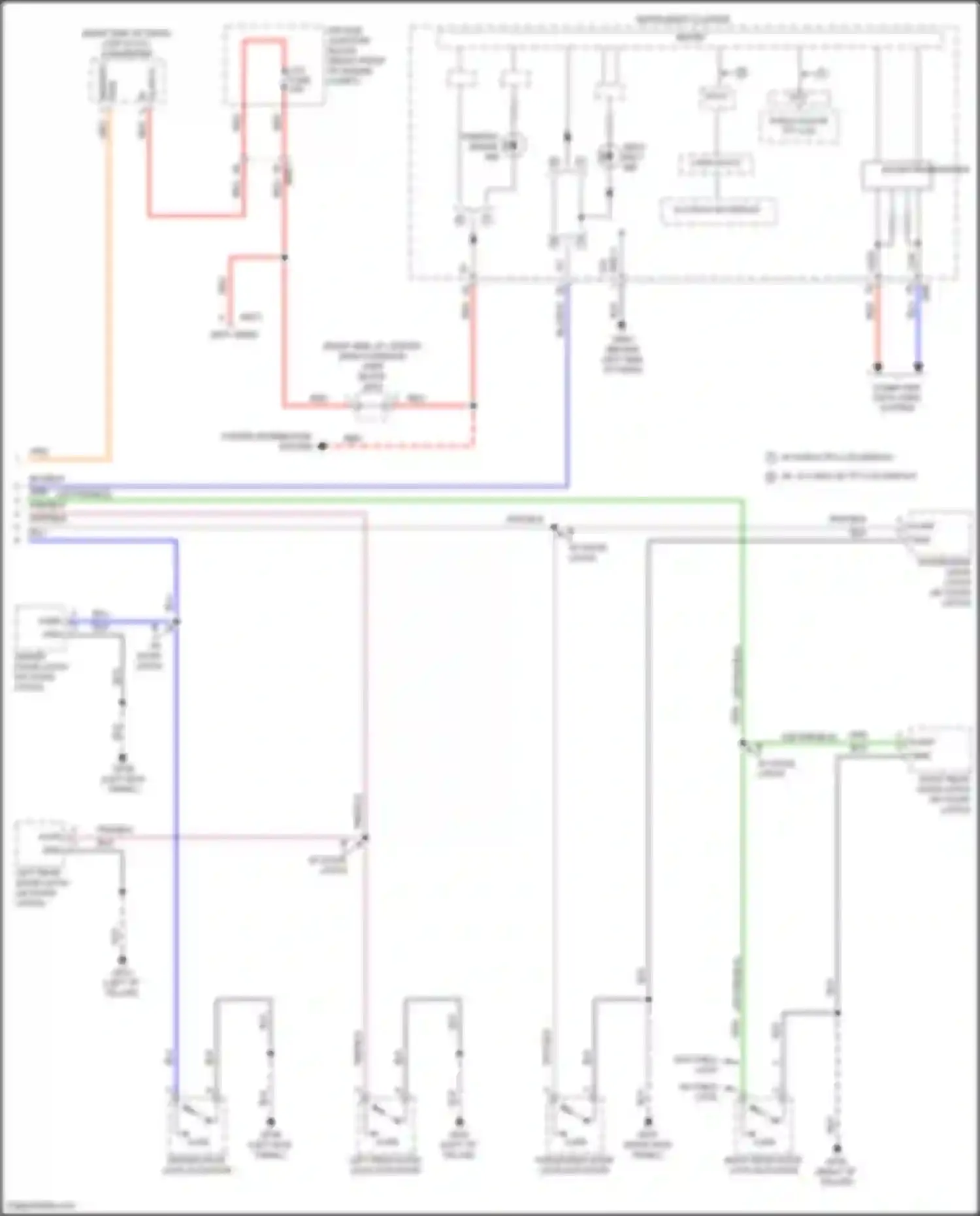 Wiring diagram w/ 8 inch tft lcd display for Genesis GV80 I (2020-2023) (2 of 16)
