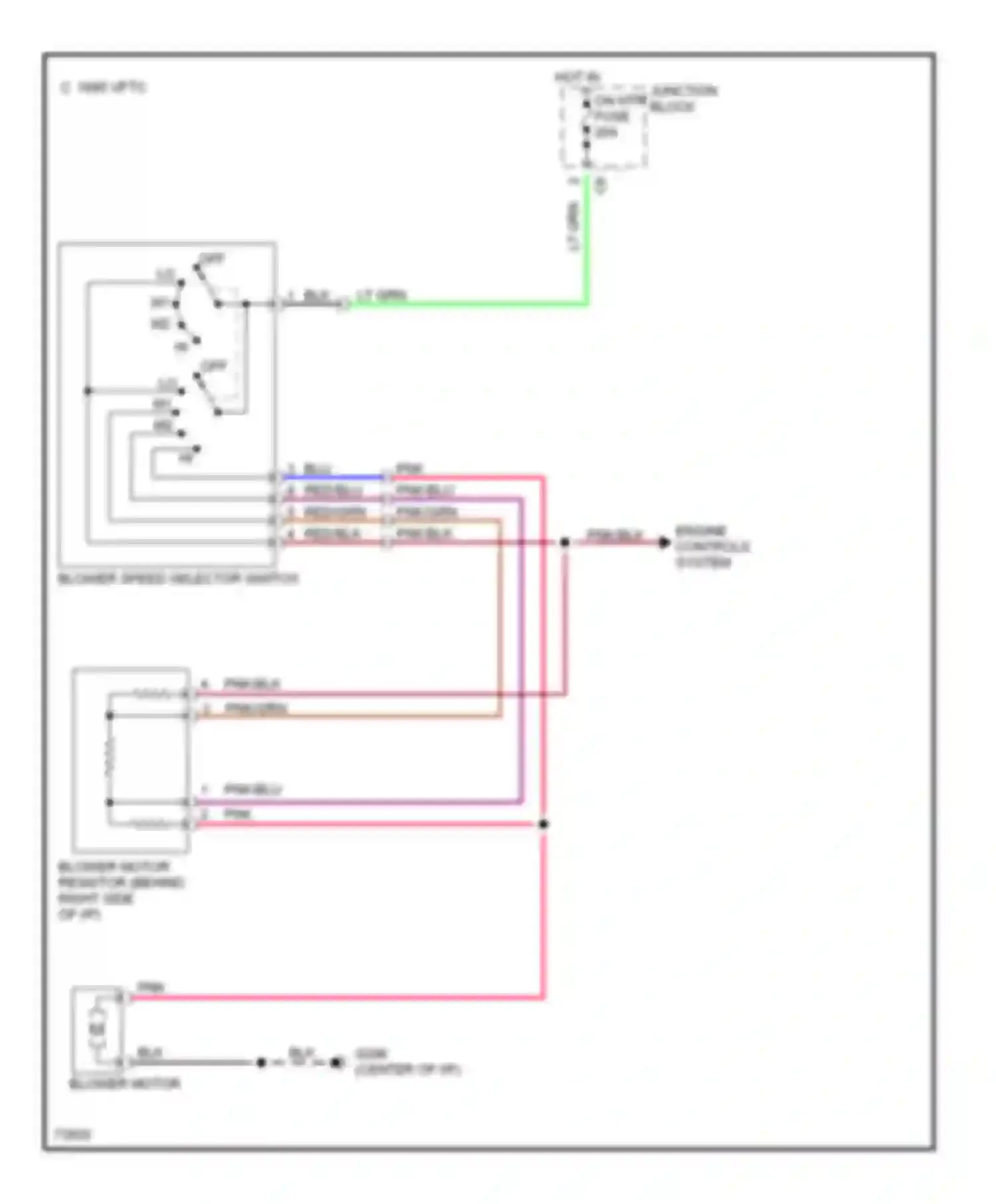 Metro Geo I (1989-1997): Heater circuit