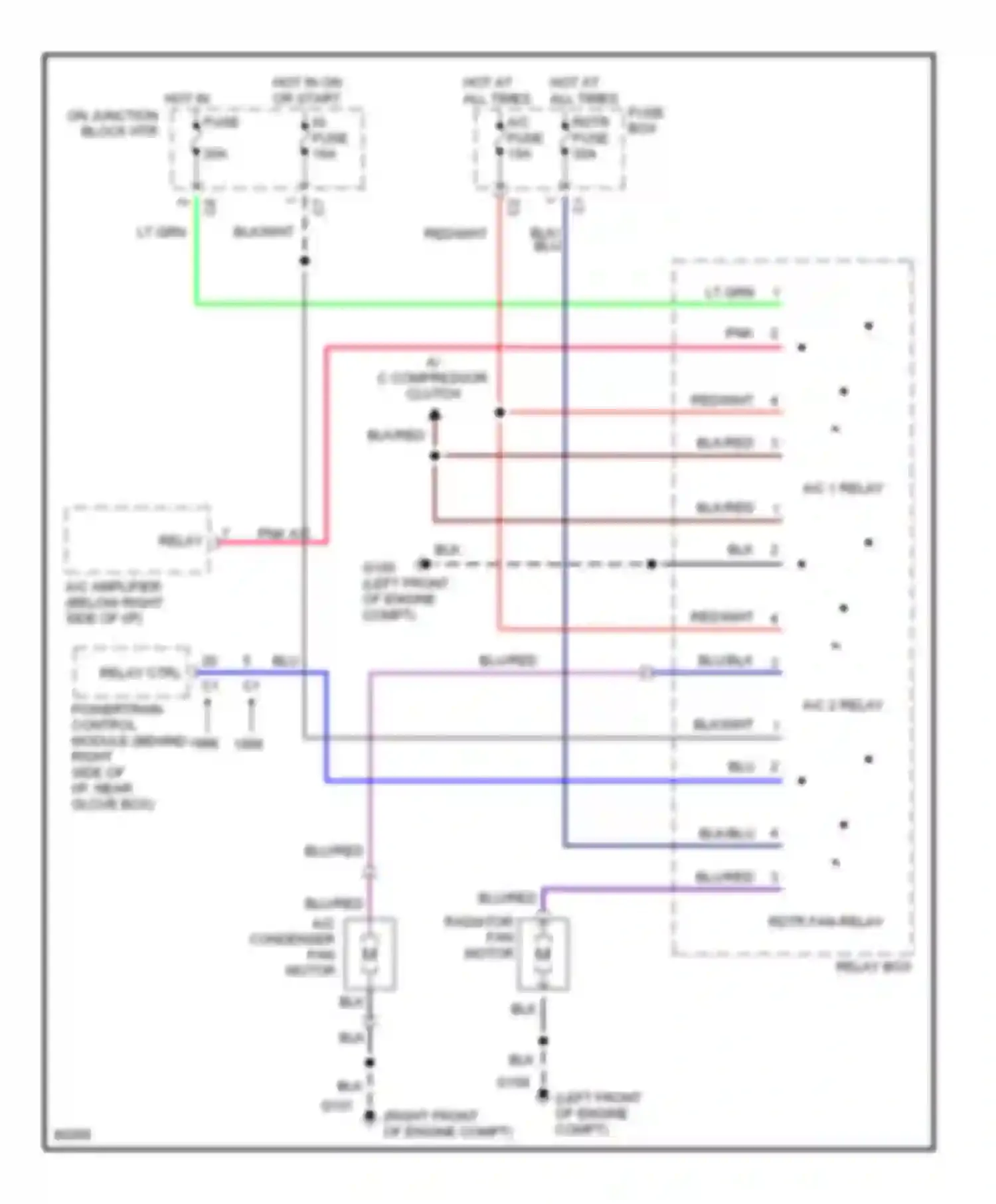 Metro Geo I (1989-1997): Cooling fan circuit