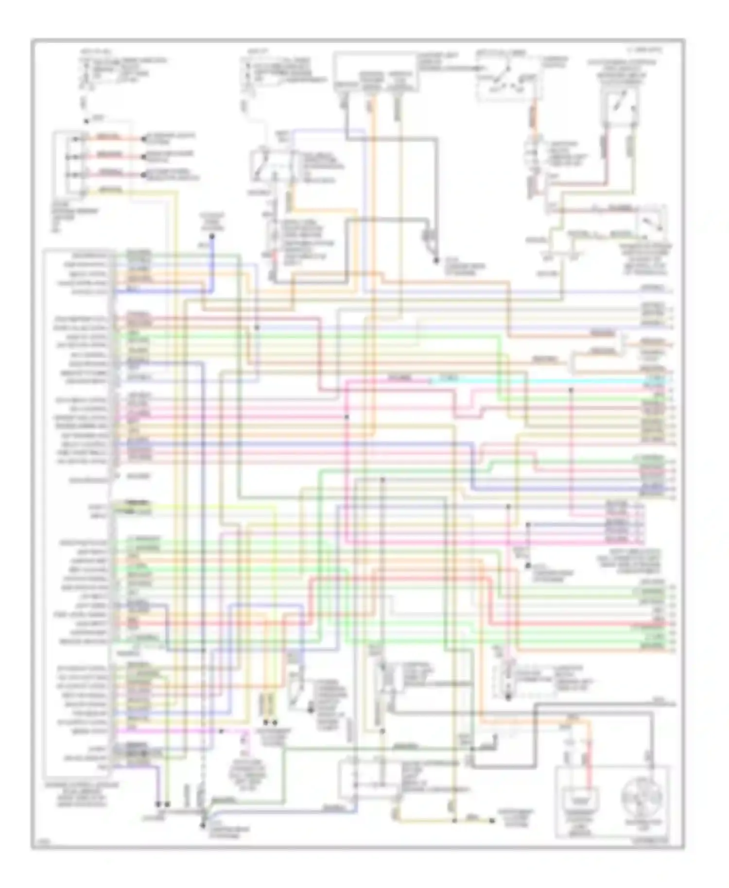 Metro Geo I (1989-1997): Wiring diagram engine performance 1.3ls (1 of 2)
