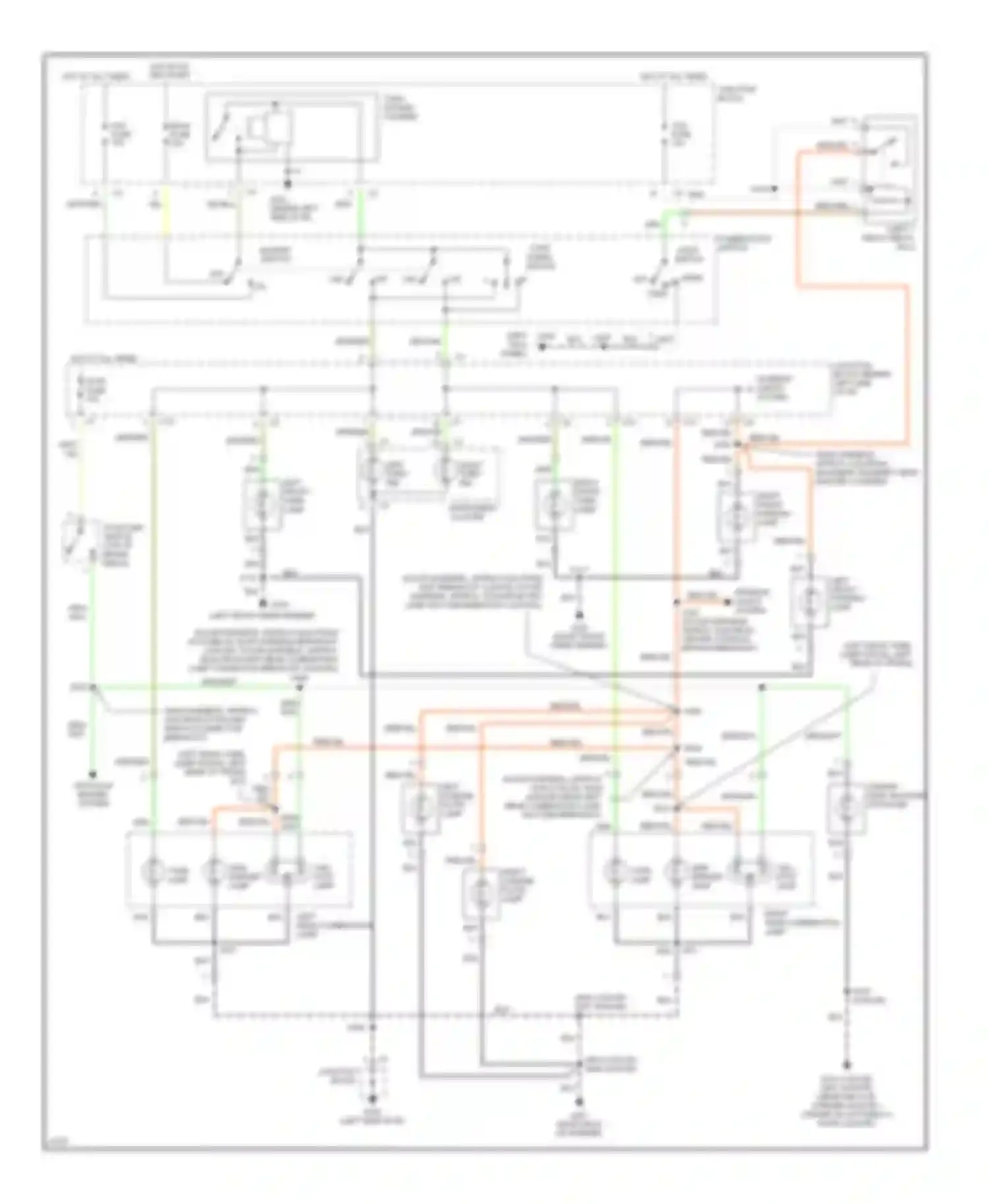 Metro Geo I (1989-1997): Exterior lamps circuit