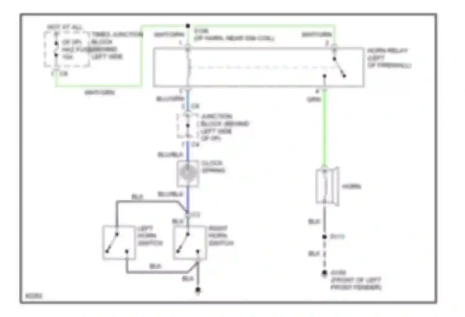 Metro Geo I (1989-1997): Horn circuit