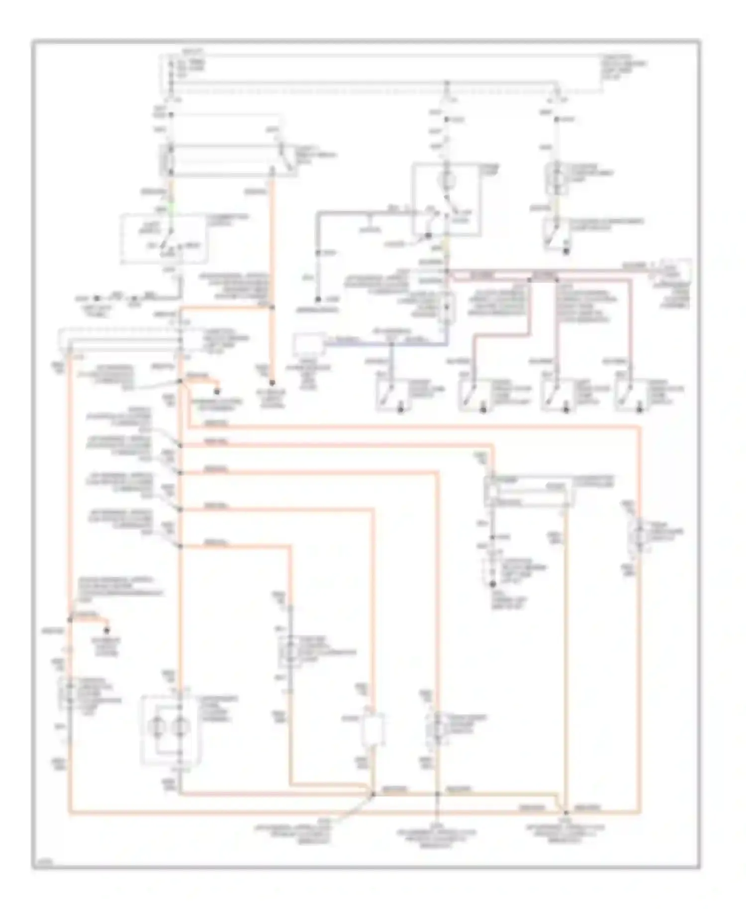 Metro Geo I (1989-1997): Interior light circuit