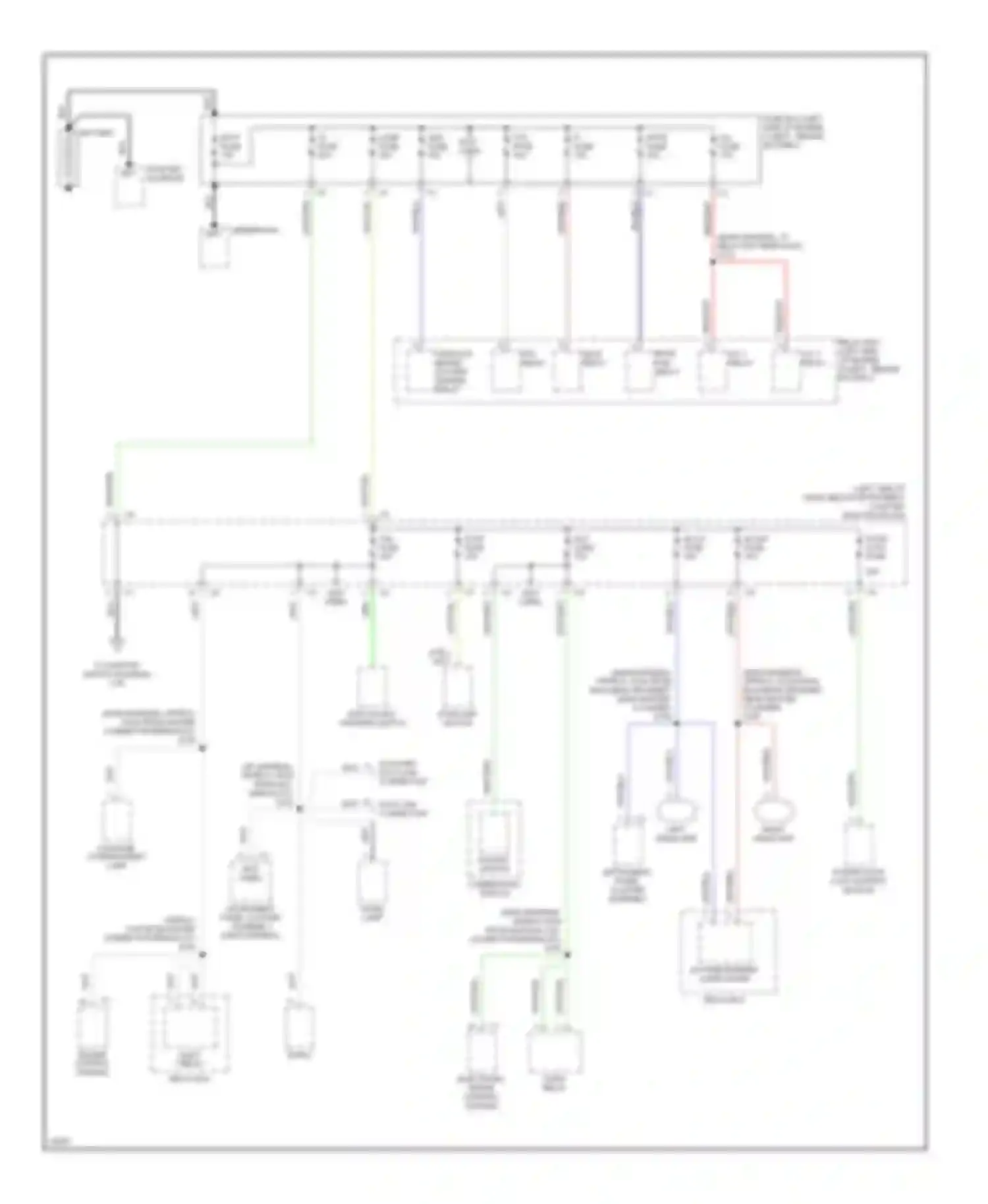 Metro Geo I (1989-1997): Power distribution circuit (1 of 2)