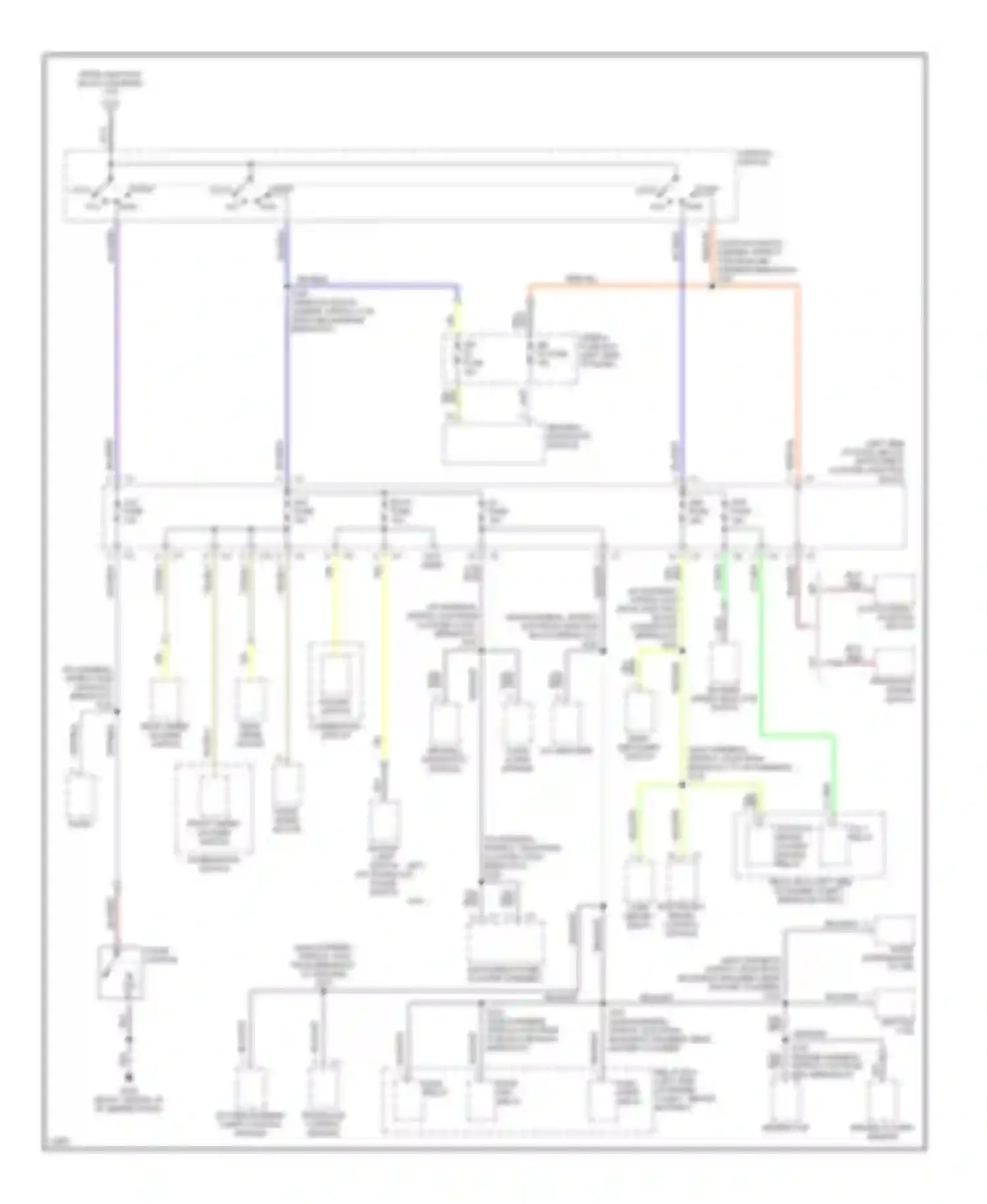 Metro Geo I (1989-1997): Power distribution circuit (2 of 2)