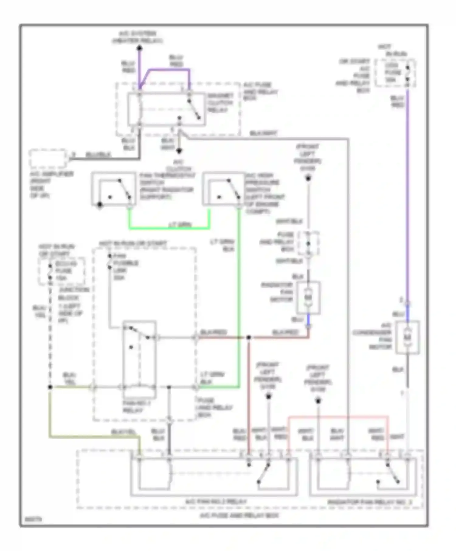 Prizm Geo II (1992-1997): Cooling fan circuit