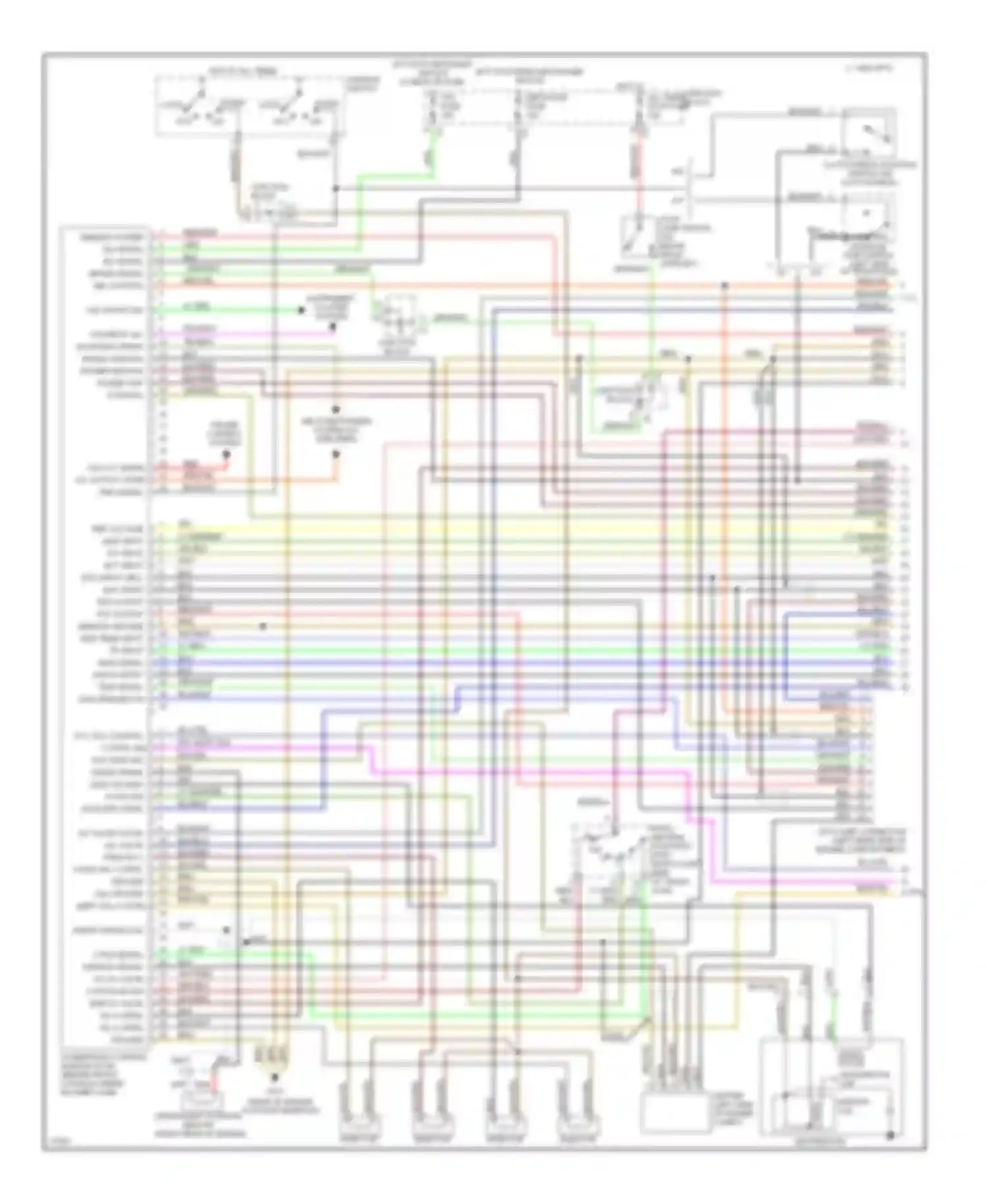 Prizm Geo II (1992-1997): Wiring diagram engine performance 1.8ls (1 of 2)
