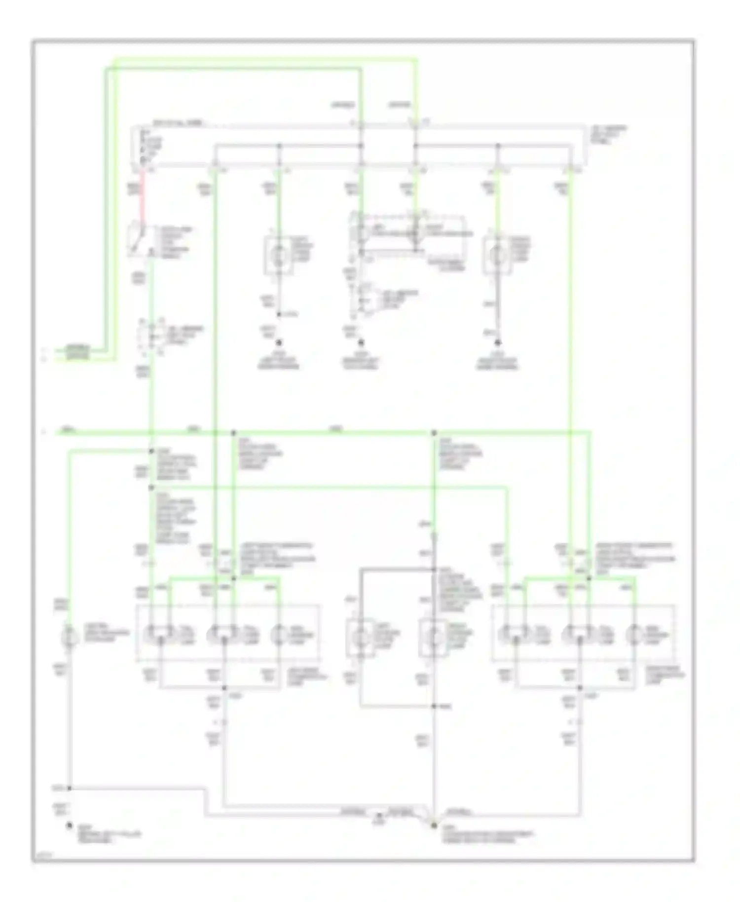 Prizm Geo II (1992-1997): Exterior lamps circuit (2 of 2)