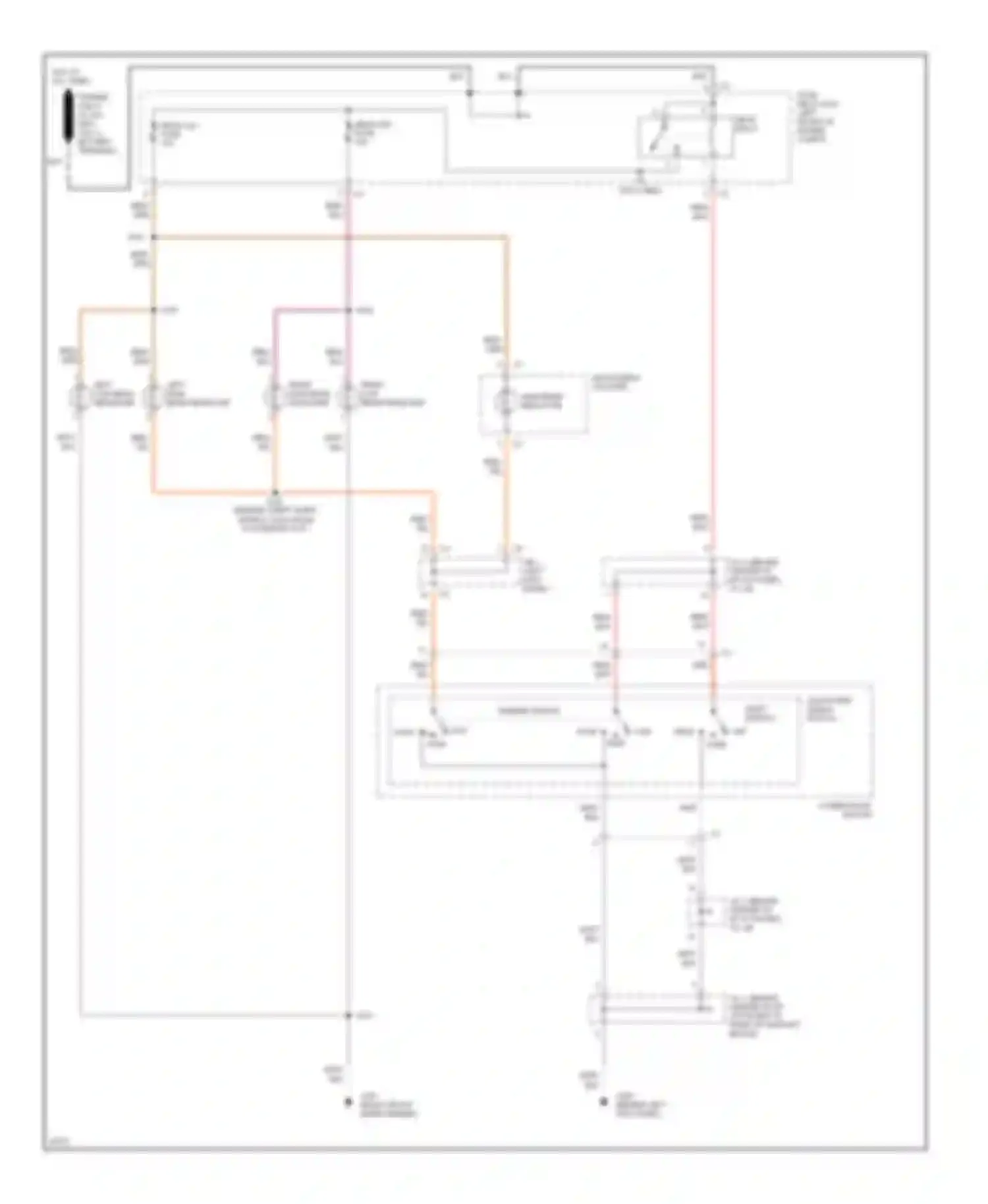 Prizm Geo II (1992-1997): Headlight circuit