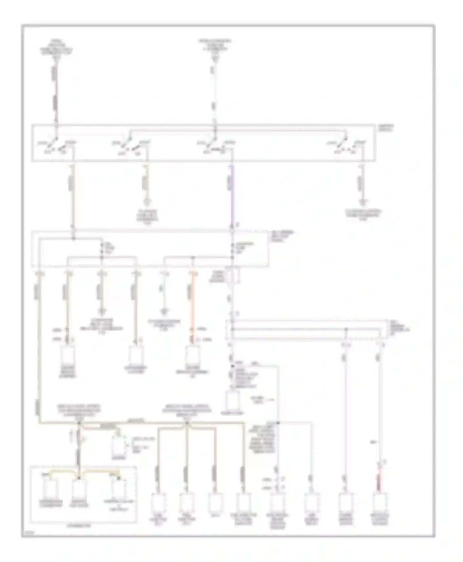 Prizm Geo II (1992-1997): Power distribution circuit (2 of 6)