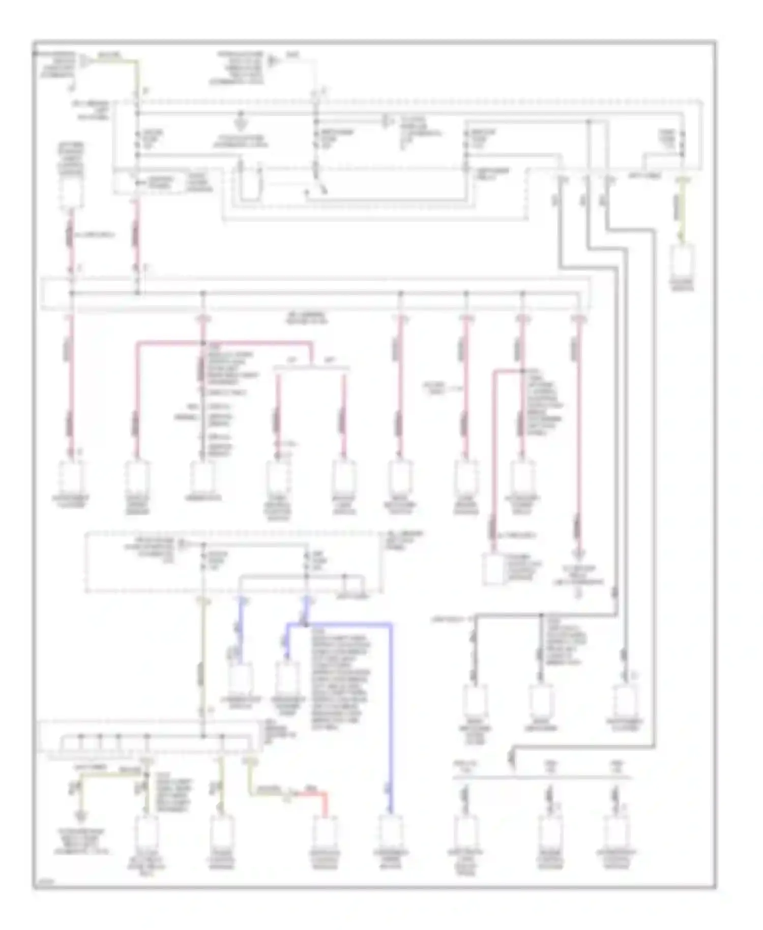 Prizm Geo II (1992-1997): Power distribution circuit (3 of 6)