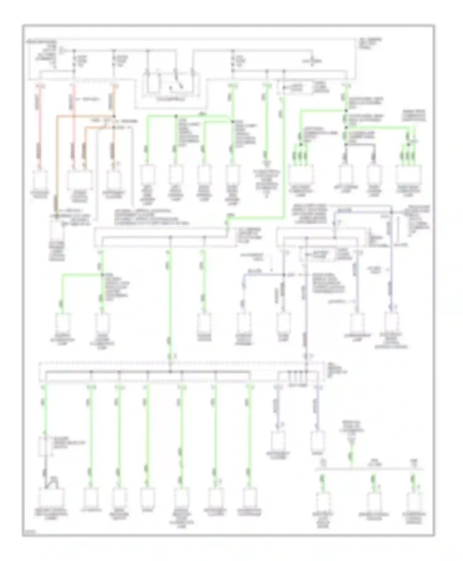 Prizm Geo II (1992-1997): Power distribution circuit (4 of 6)