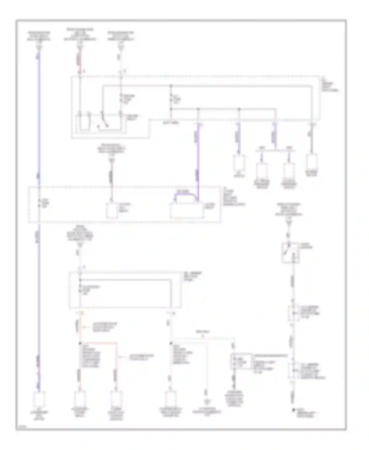 Prizm Geo II (1992-1997): Power distribution circuit (5 of 6)