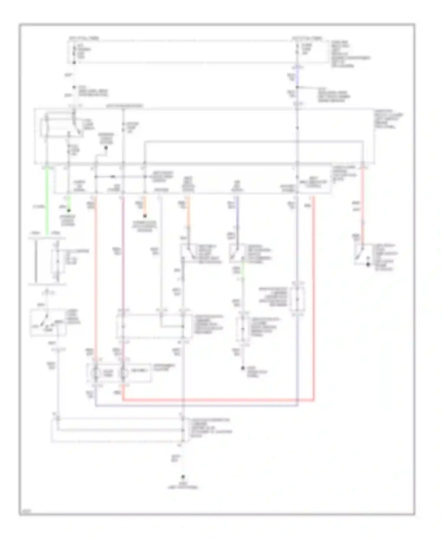 Prizm Geo II (1992-1997): Warning system circuits