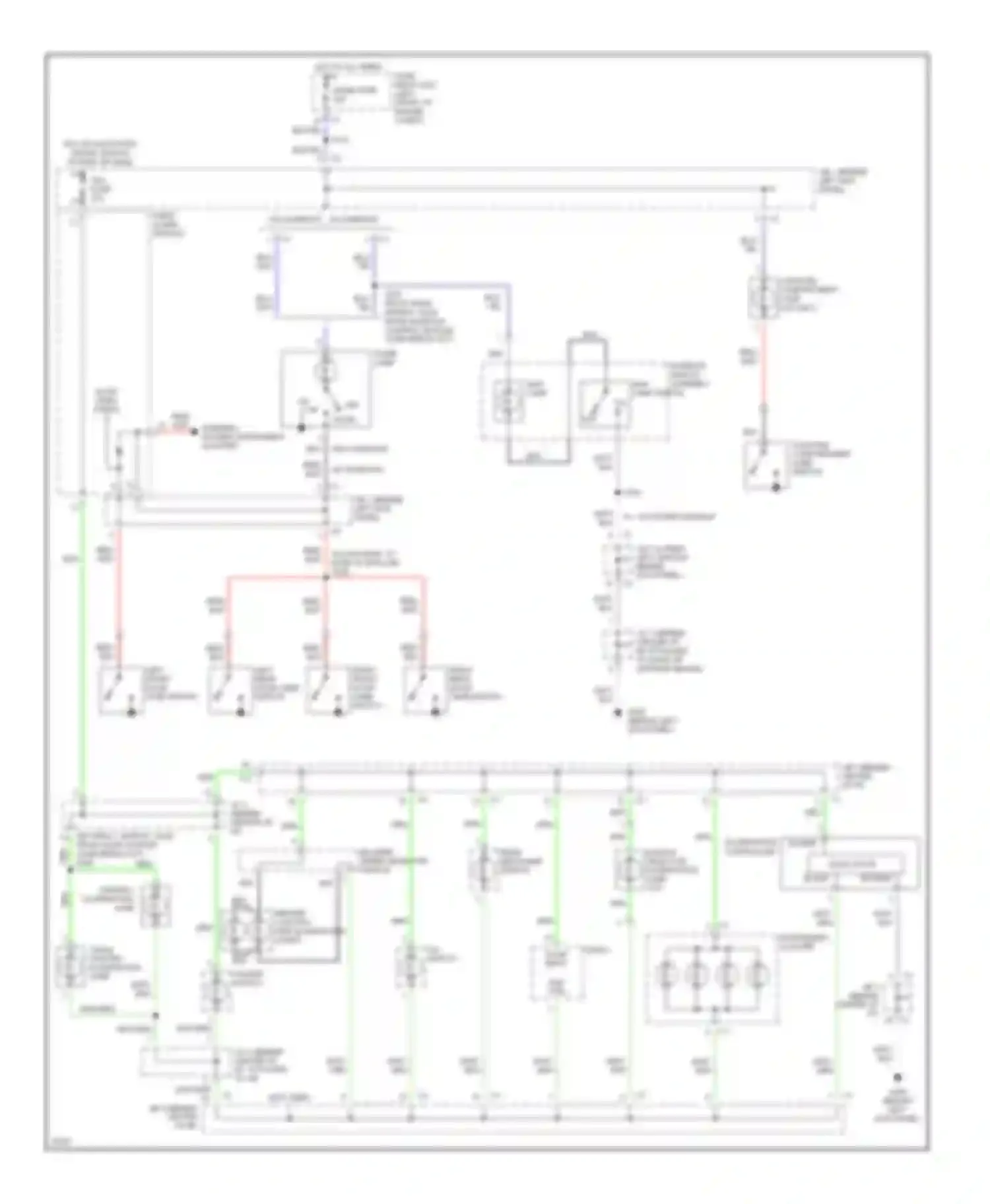 Wiring diagram dome lamp for Geo Prizm II (1992-1997) (1 of 2)