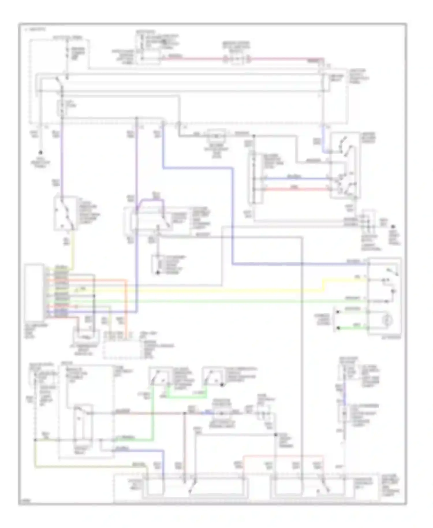 Wiring diagram hot in run or start gauge fuse for Geo Prizm II (1992-1997) (1 of 2)