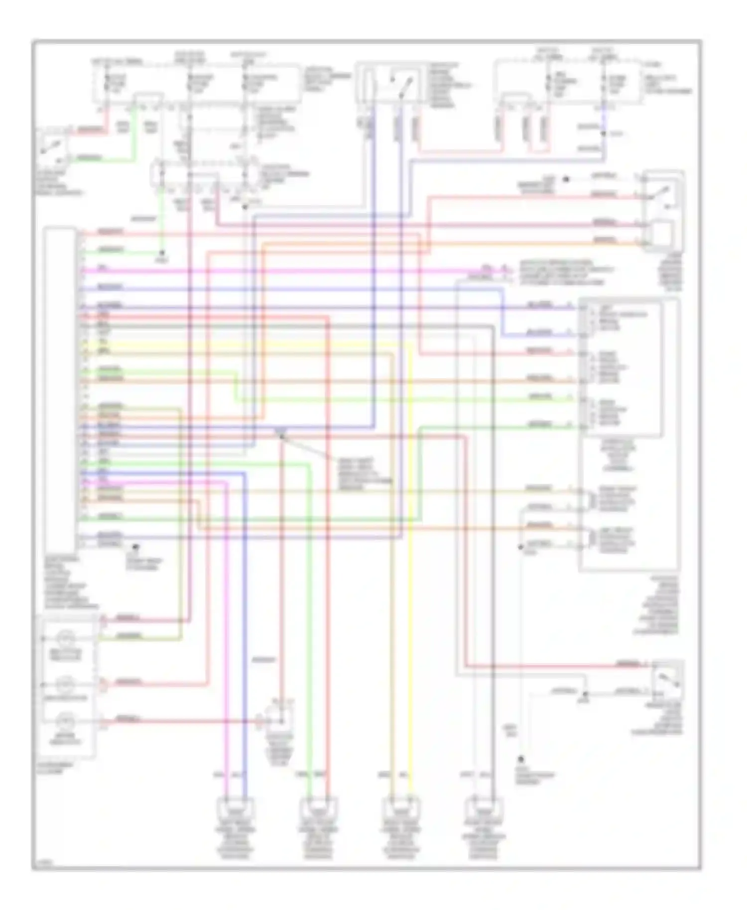 Wiring diagram left front hydraulic modulator solenoid for Geo Prizm II (1992-1997) (1 of 2)