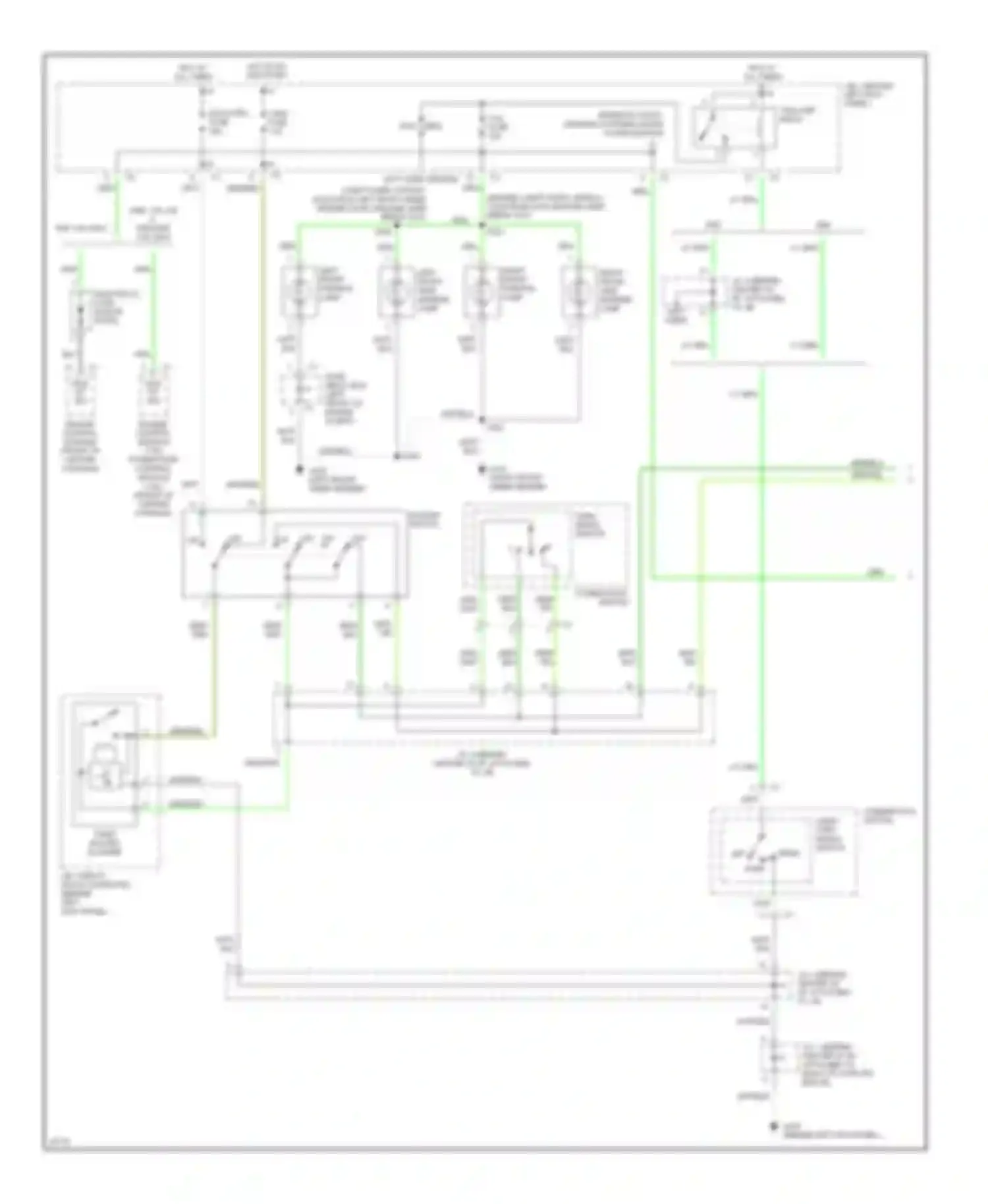 Wiring diagram right front parking lamp for Geo Prizm II (1992-1997) (1 of 2)