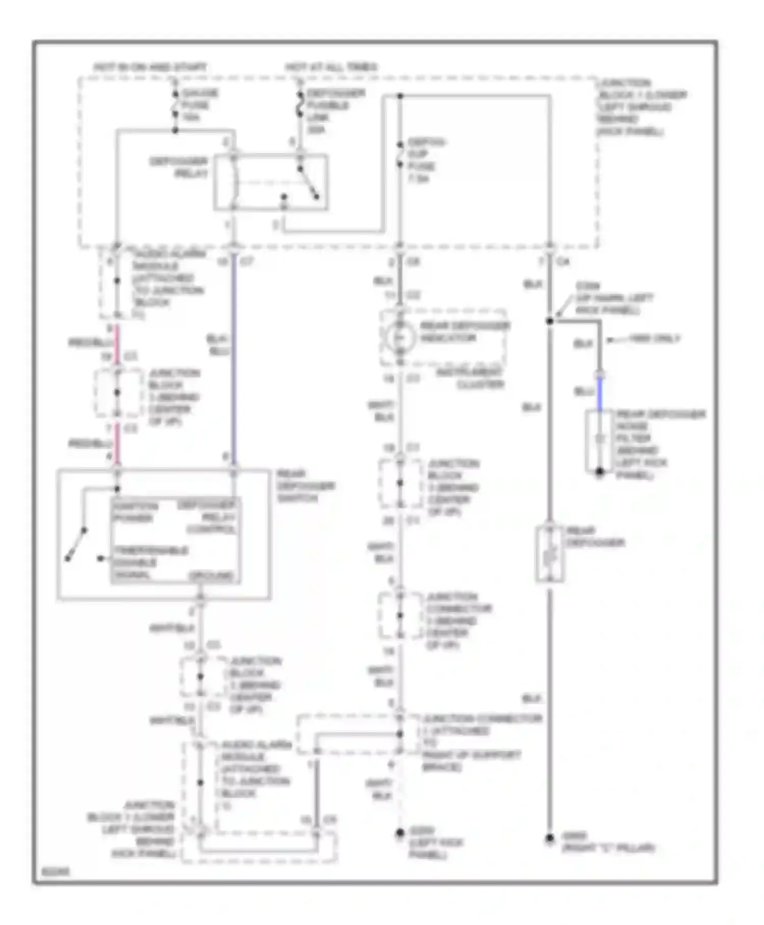 Wiring diagram timer/enable disable signal for Geo Prizm II (1992-1997) (1 of 1)