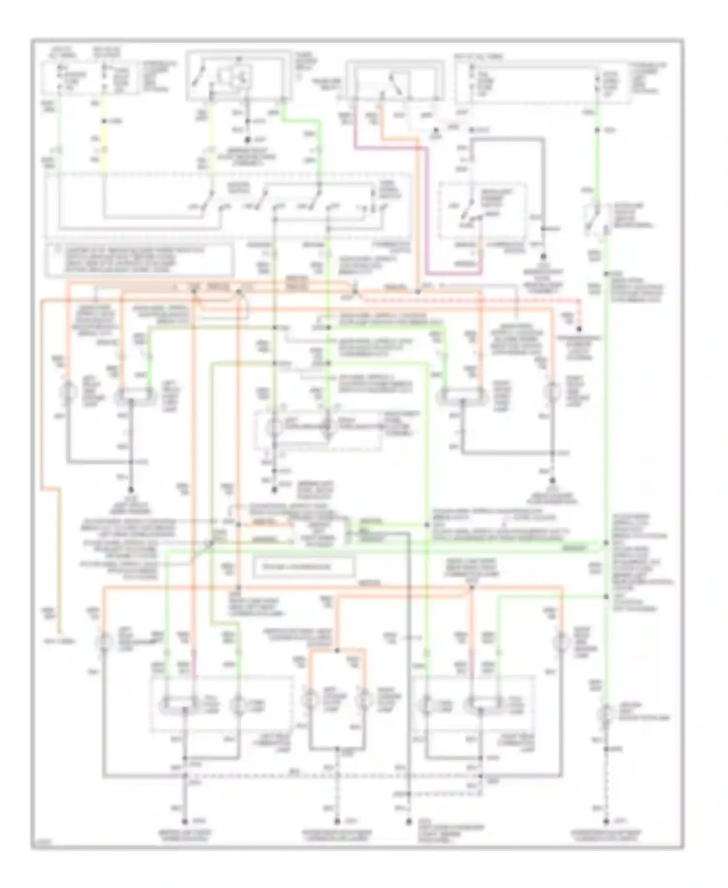 Tracker Geo I (1989-1998): Exterior lamps circuit