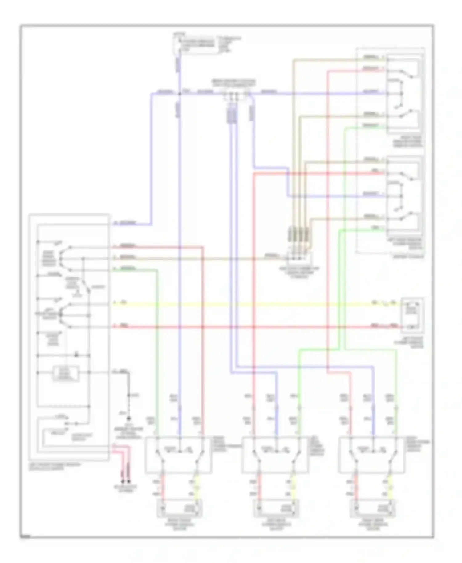 Tracker Geo I (1989-1998): Power window circuit
