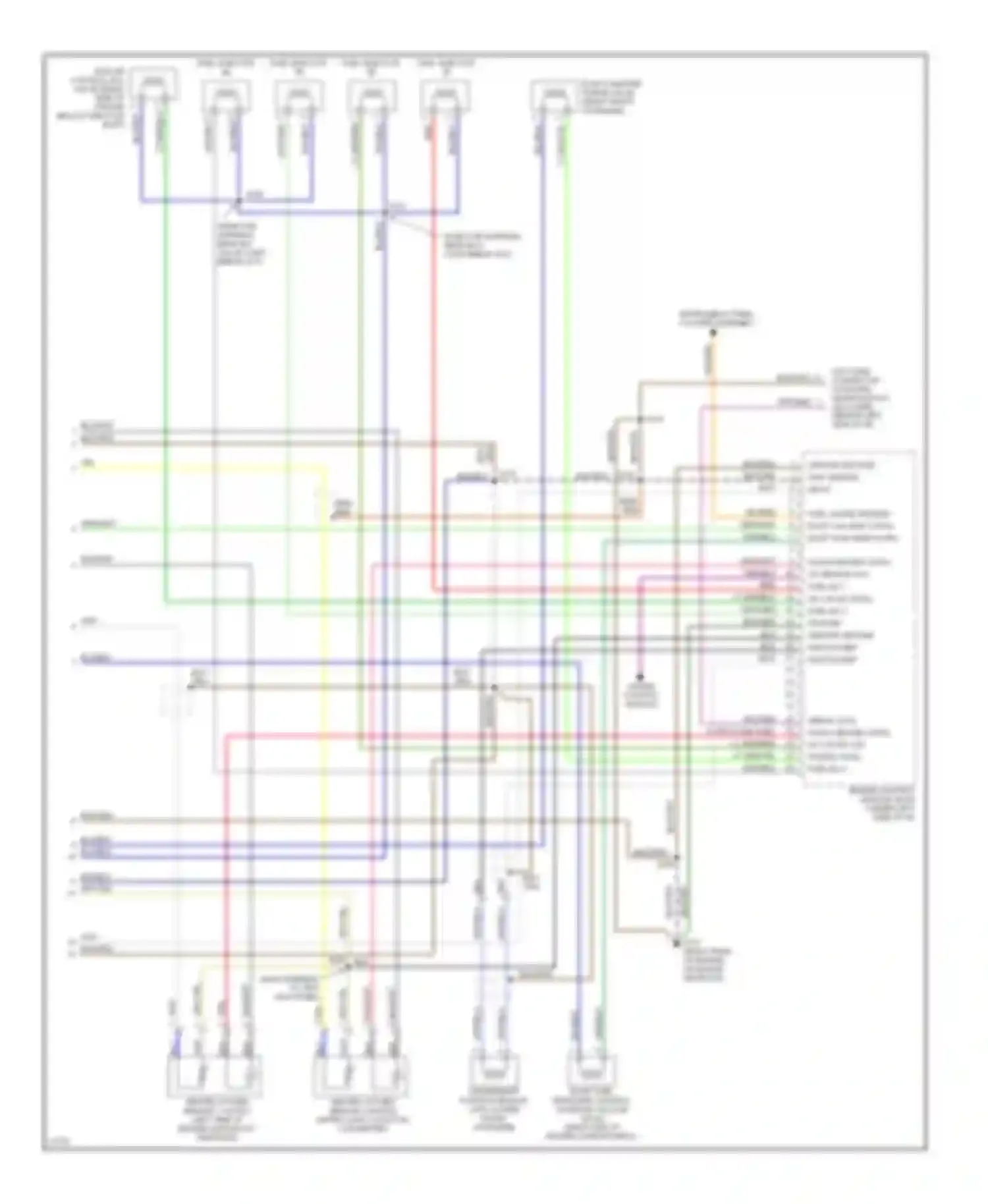Wiring diagram fuel injector 4 for Geo Tracker I (1989-1998) (1 of 1)