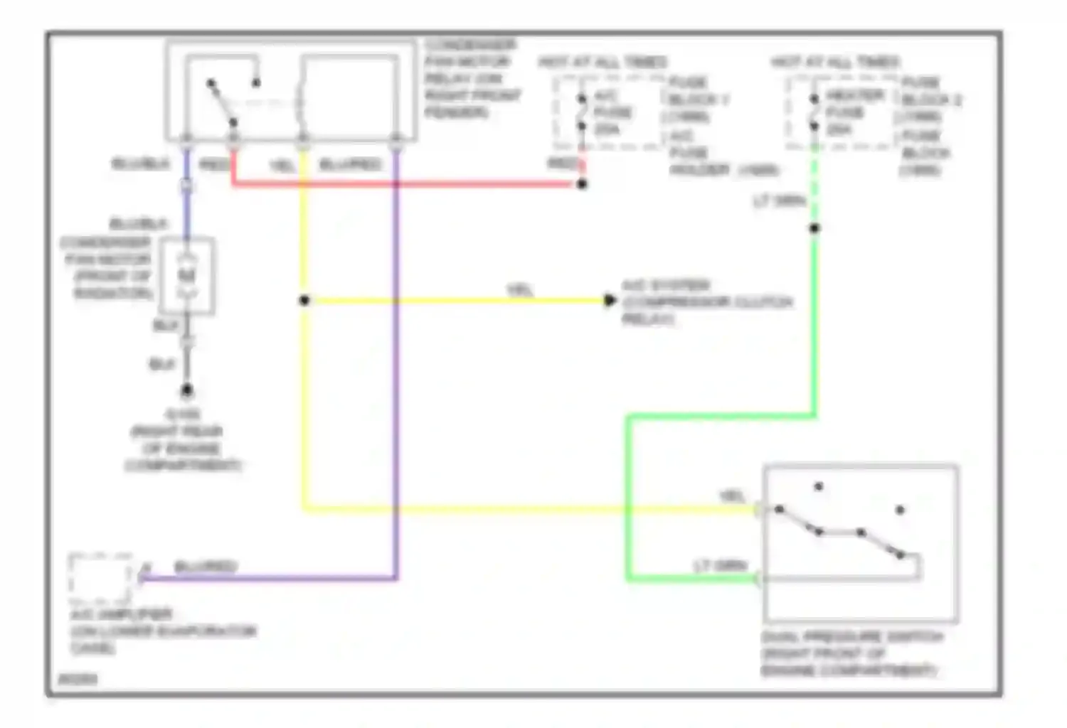 Wiring diagram hot at all times for Geo Tracker I (1989-1998) (3 of 17)