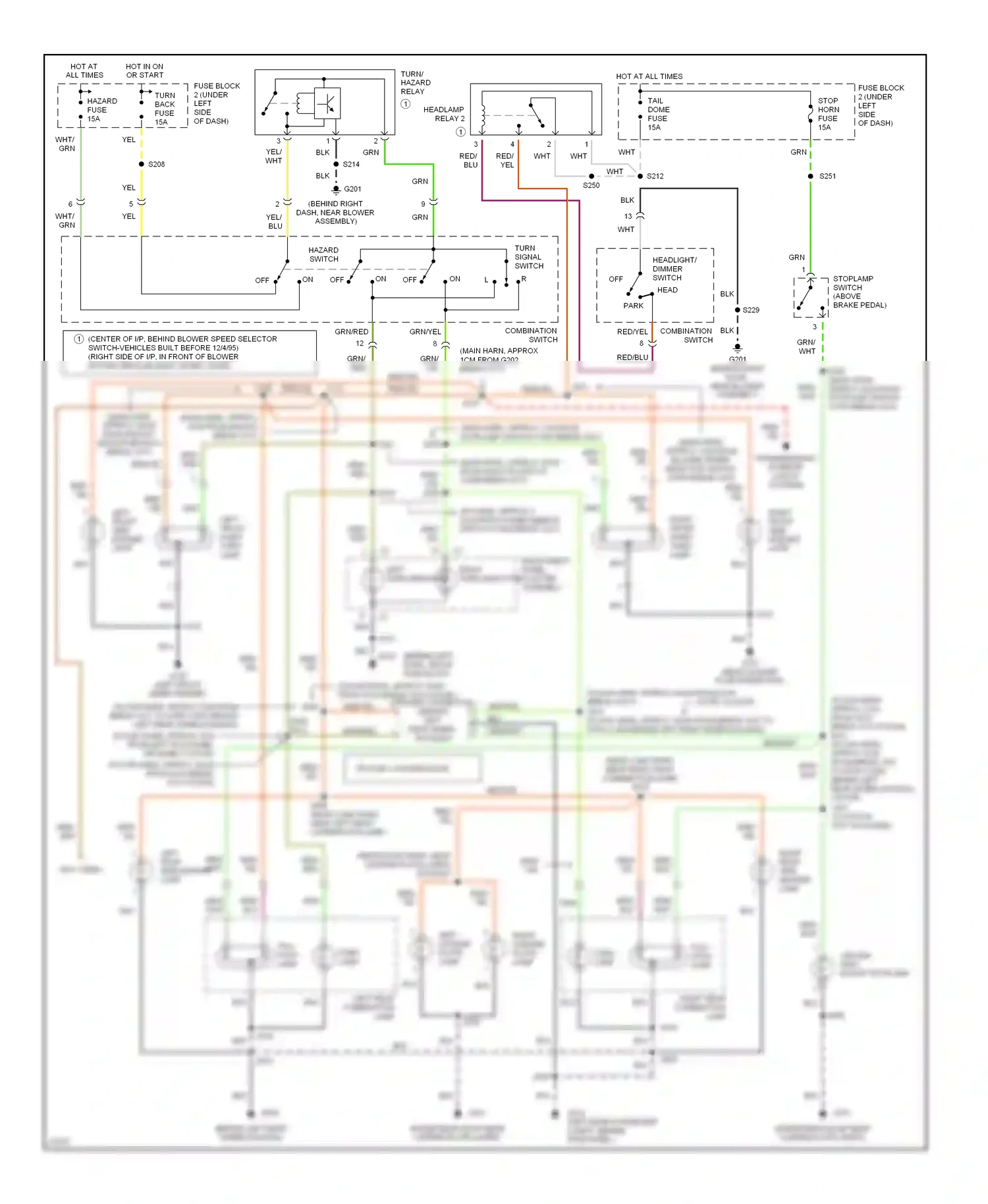 Geo Tracker I (1989-1998) off wiring diagram  (5 of 7)