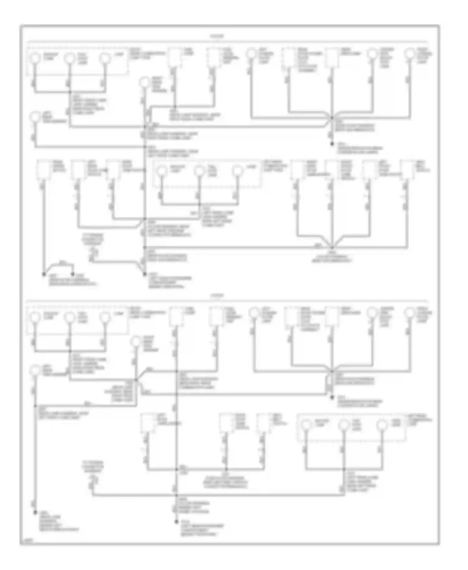 Wiring diagram right rear door jamb switch for Geo Tracker I (1989-1998) (1 of 2)