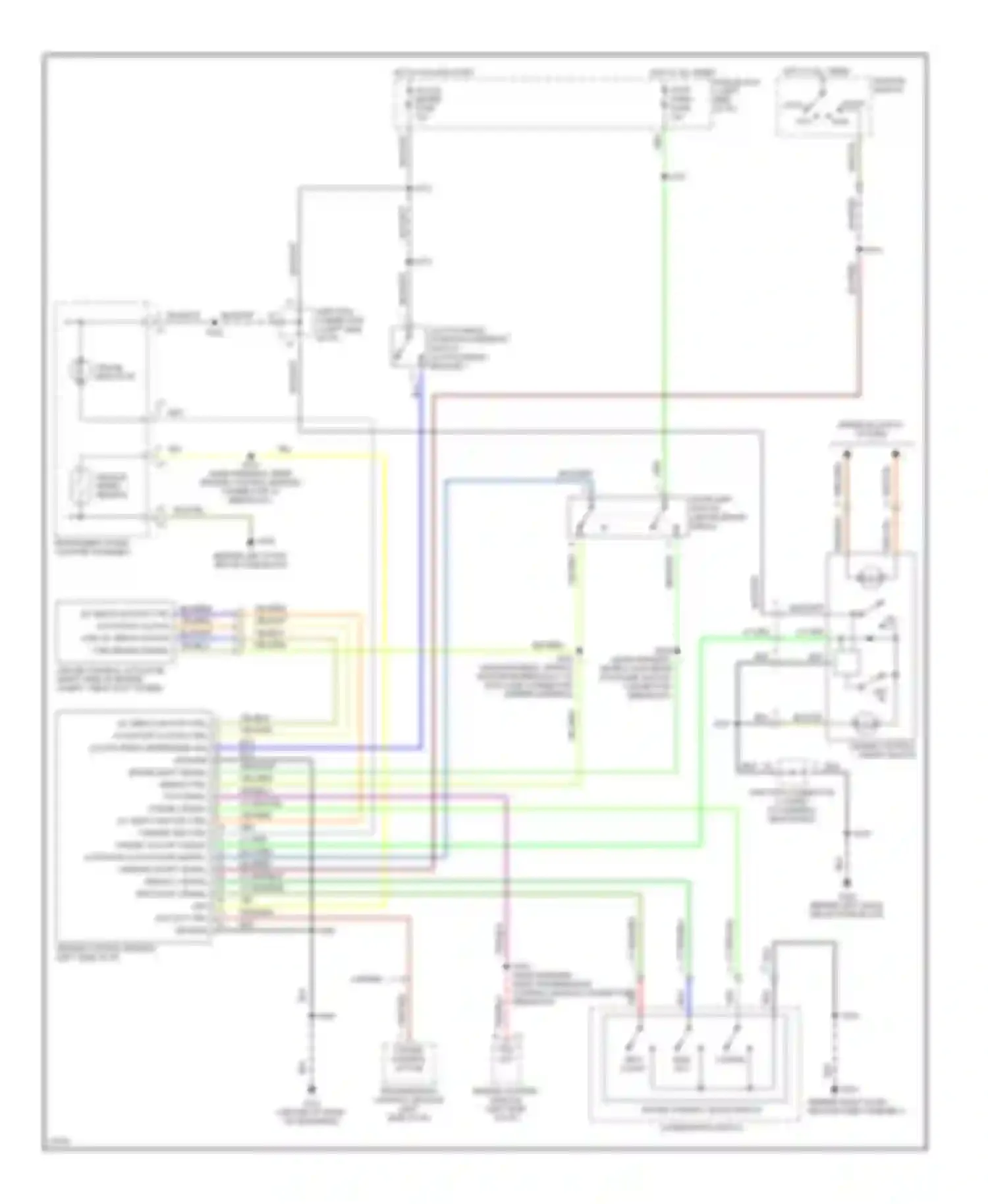 Wiring diagram stop/ horn fuse for Geo Tracker I (1989-1998) (5 of 8)