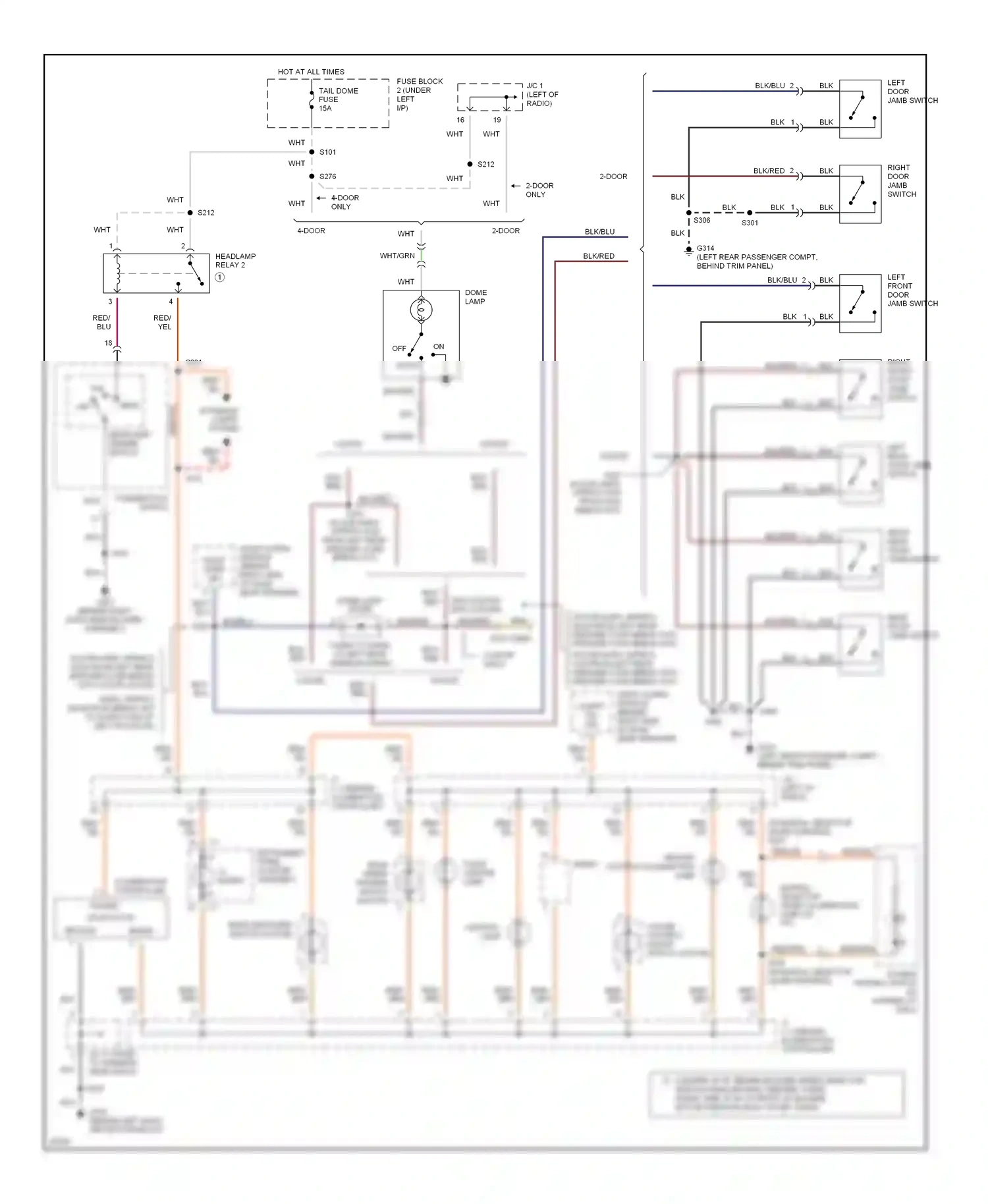 Geo Tracker I (1989-1998) tail wiring diagram  (1 of 1)