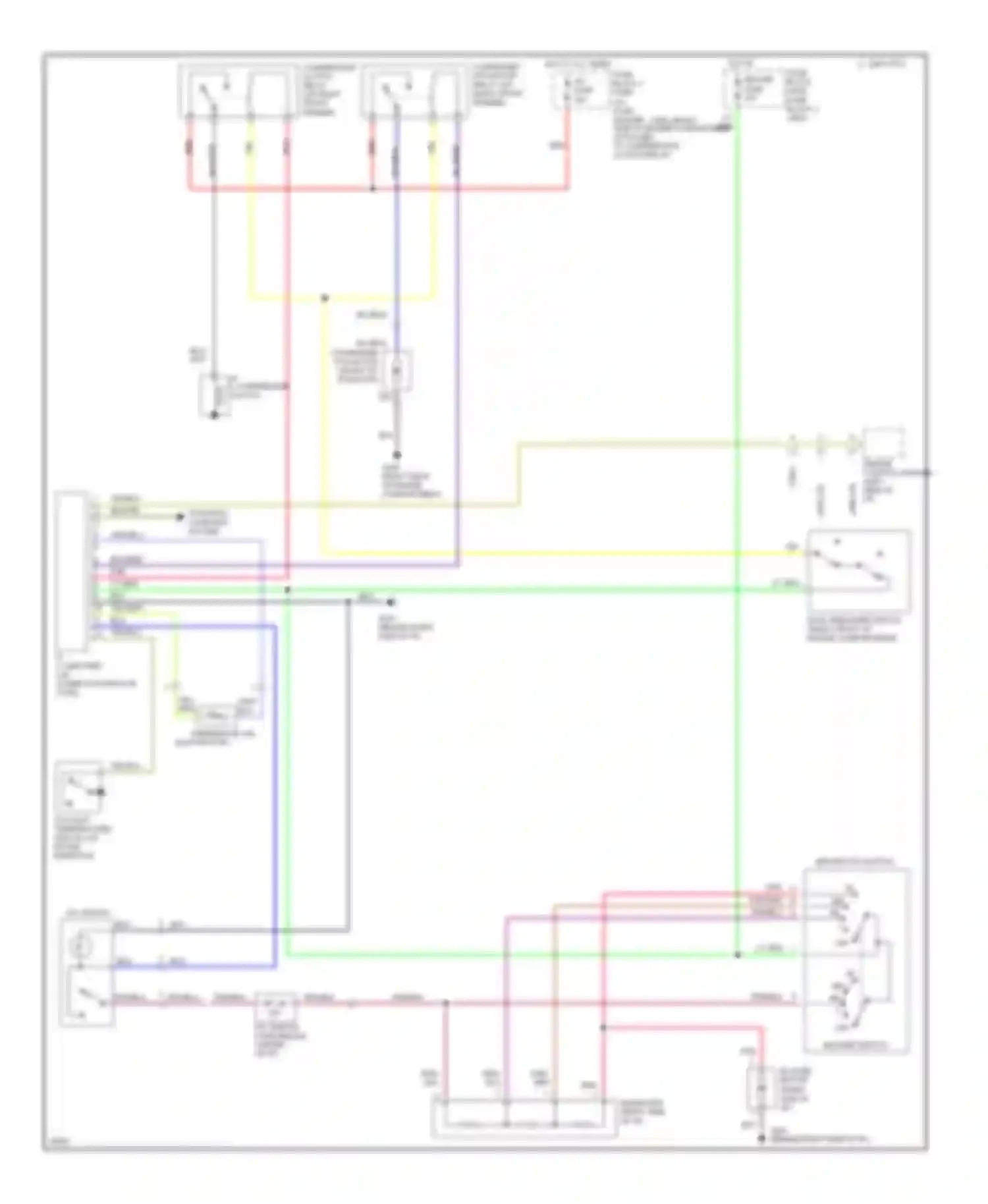 Wiring diagram yel/blk for Geo Tracker I (1989-1998) (1 of 8)
