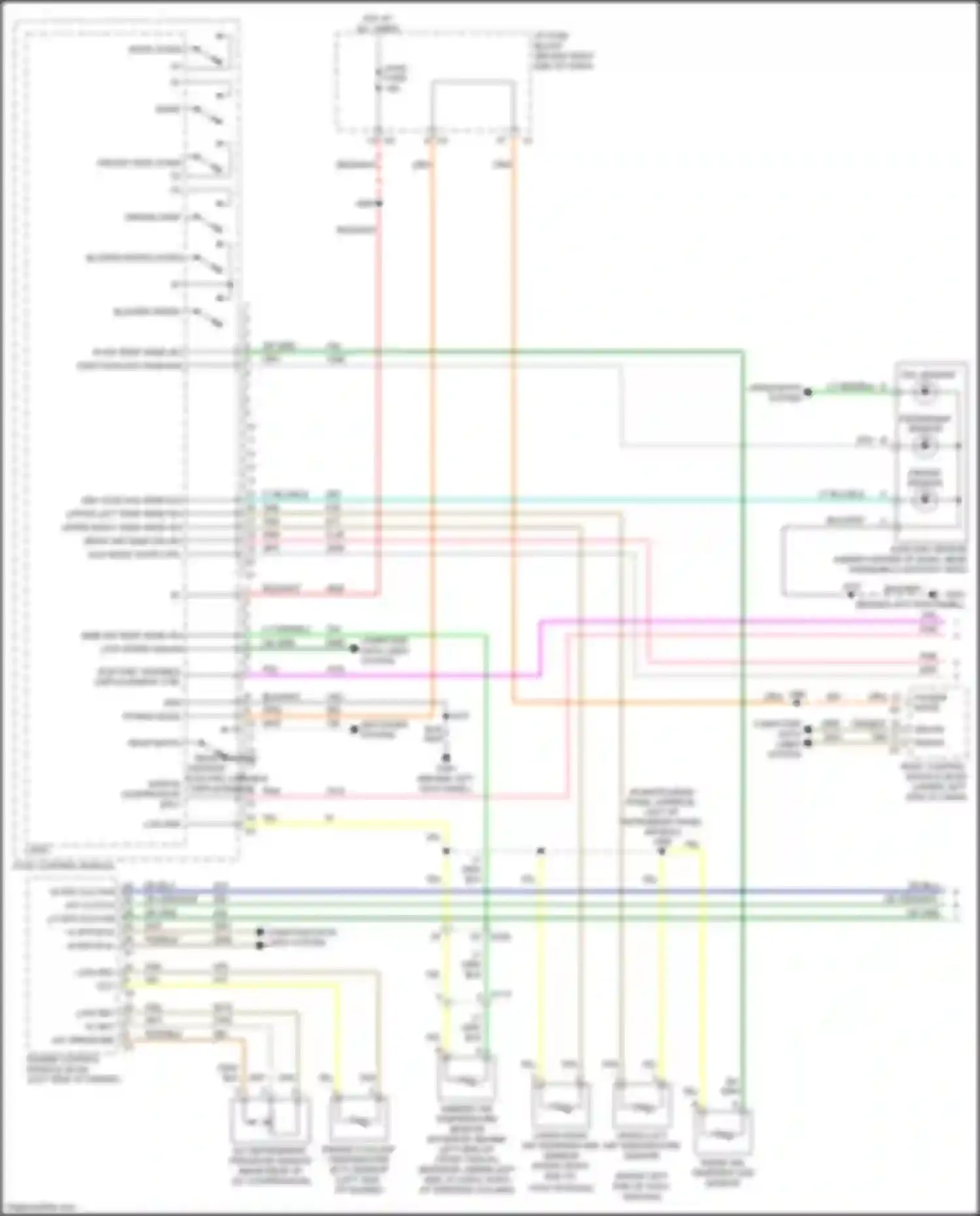 Acadia GMC I facelift (2013-2016): Automatic a/c circuit (1 of 4)