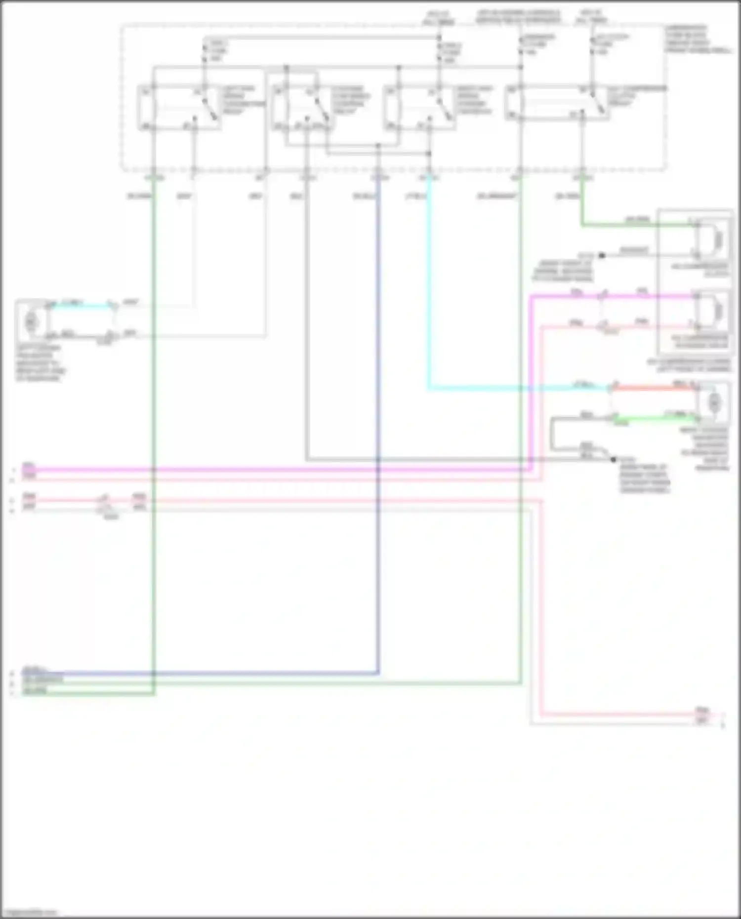 Acadia GMC I facelift (2013-2016): Automatic a/c circuit (2 of 4)