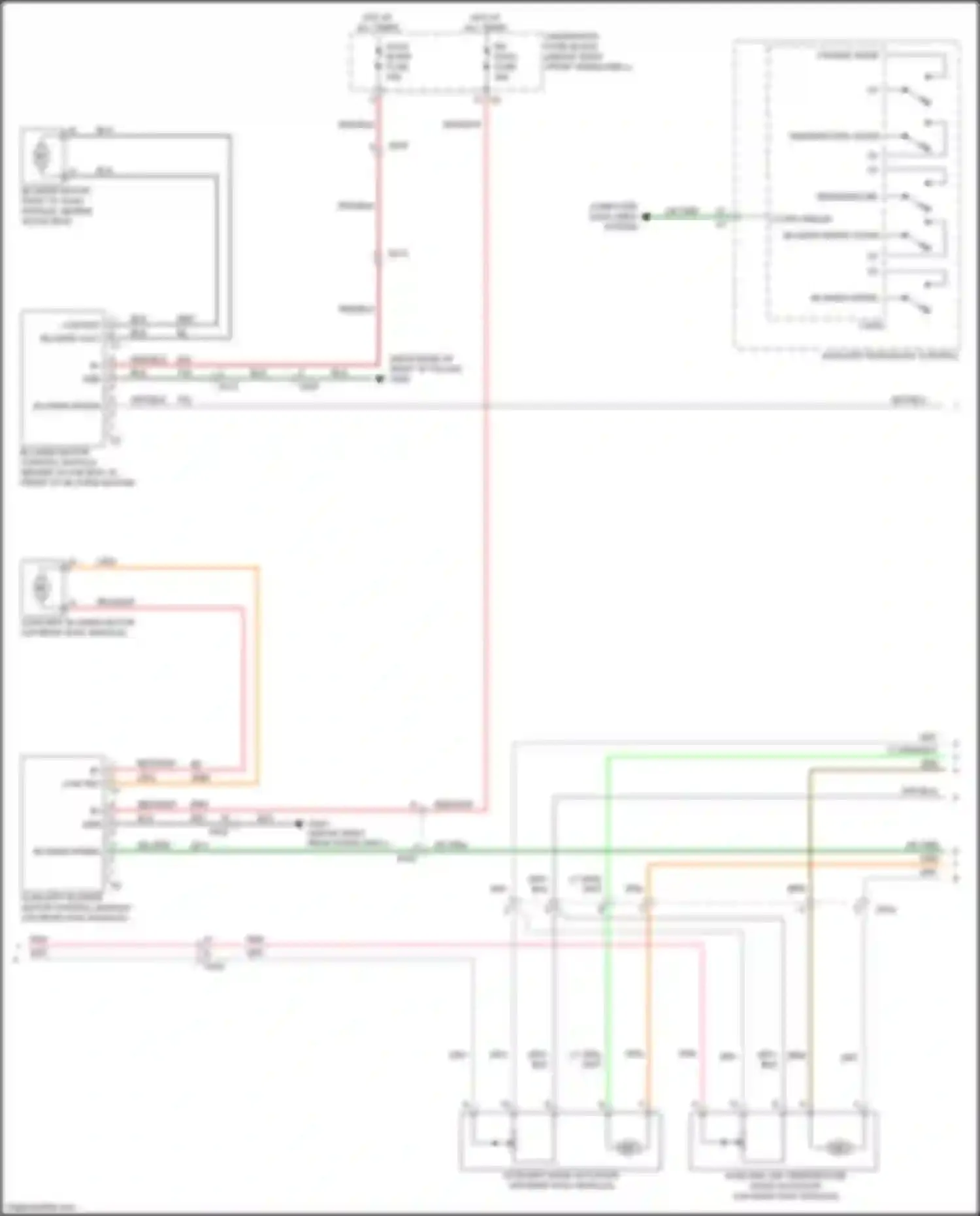 Acadia GMC I facelift (2013-2016): Automatic a/c circuit (3 of 4)